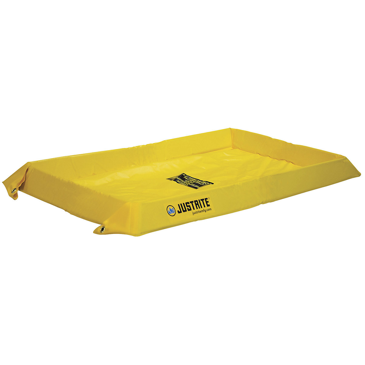 Cuba coletora universal, flexível – Justrite, altura exterior 102 mm, volume coletável 76 l-0