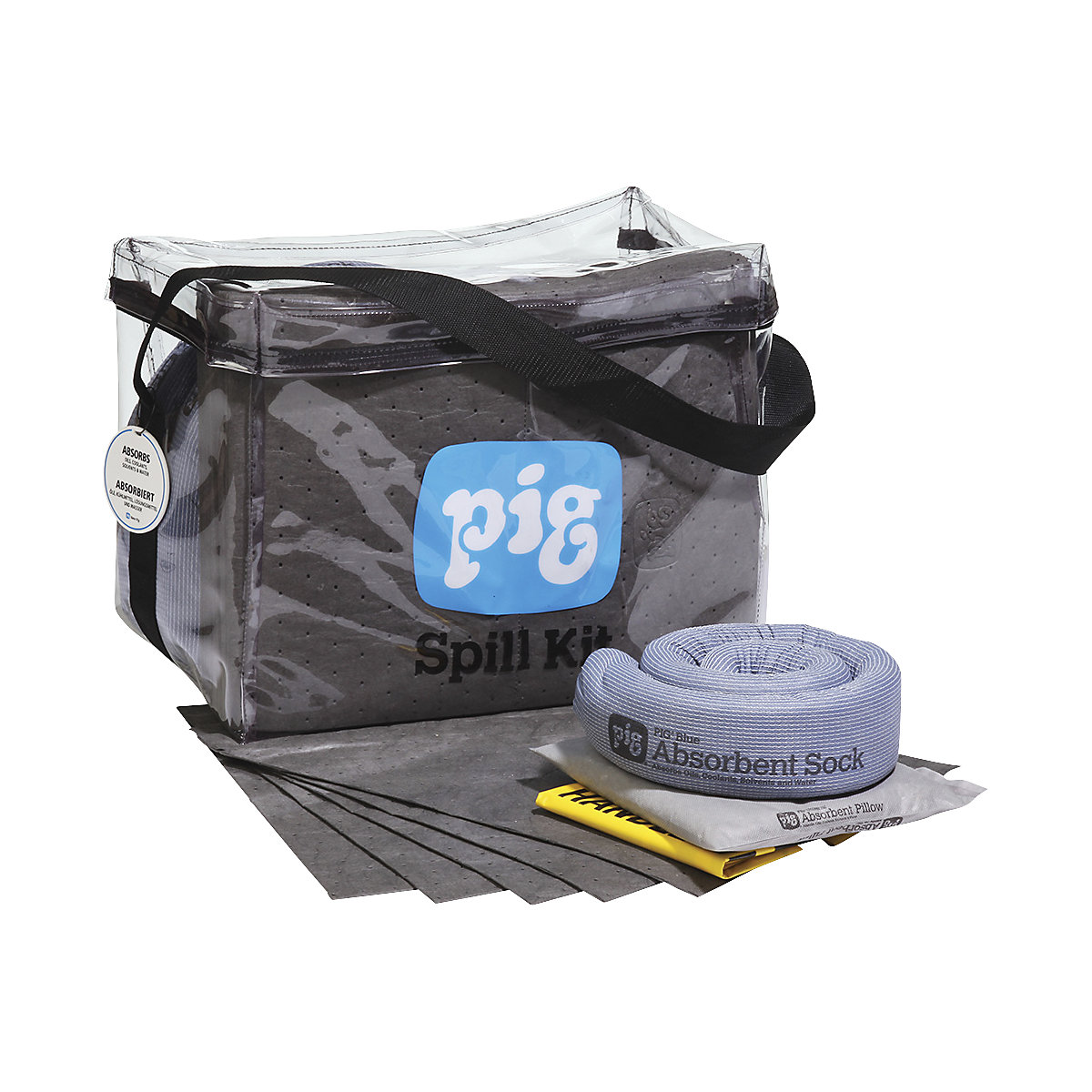 Kit d'urgence dans un sac transparent - PIG