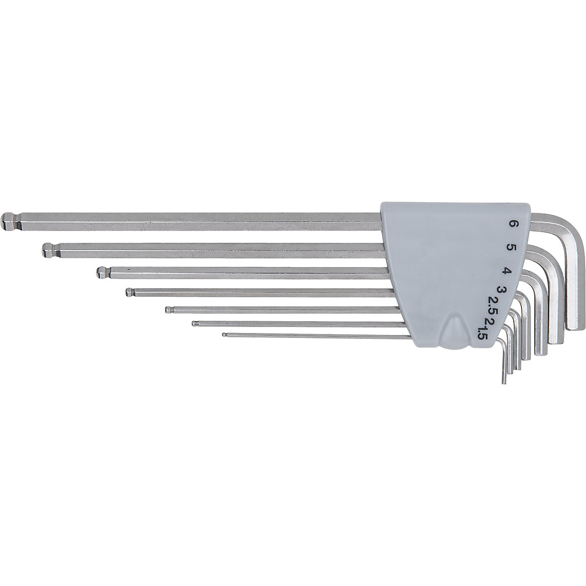 Stainless steel angle key wrench set, XL - KS Tools