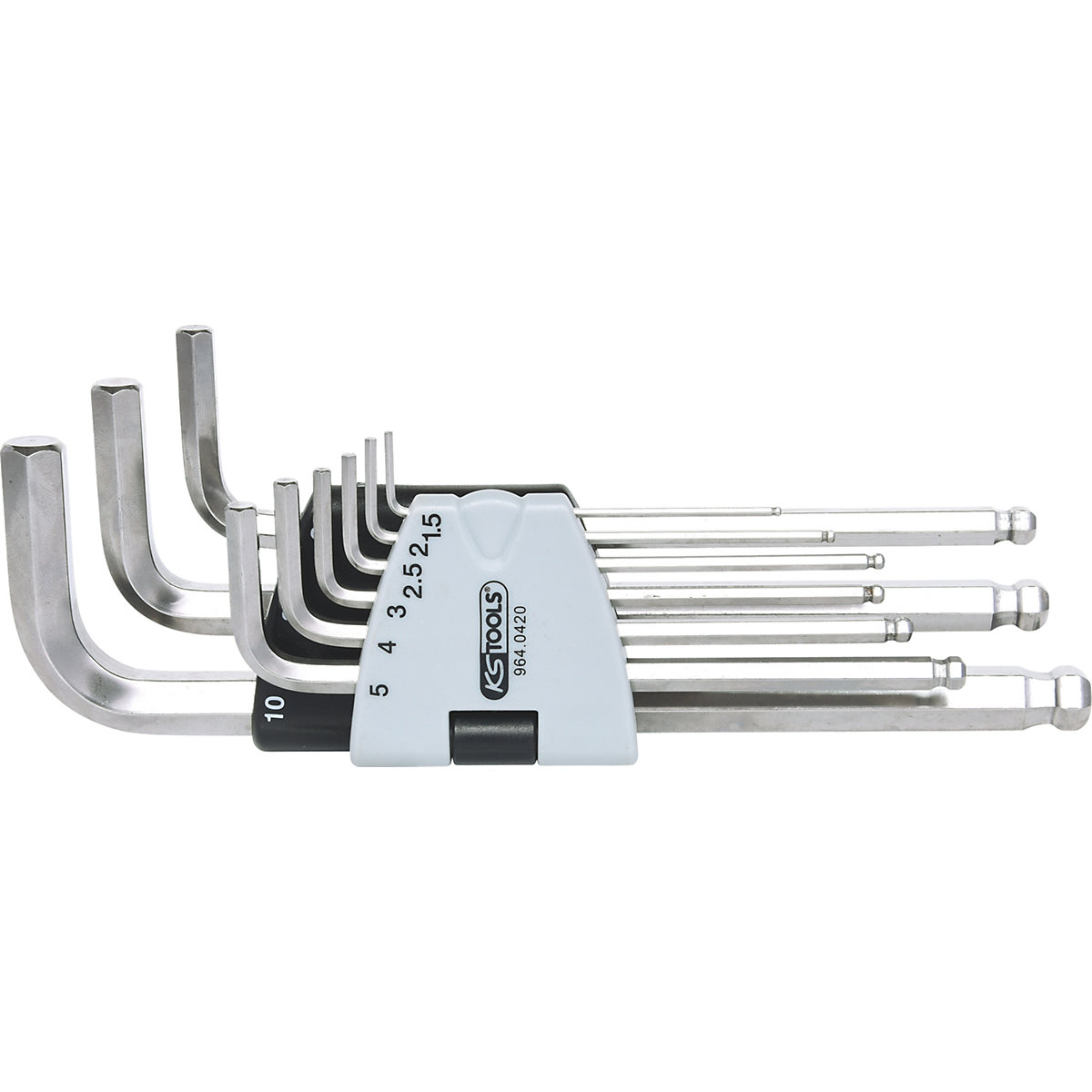Stainless steel angle key wrench set - KS Tools