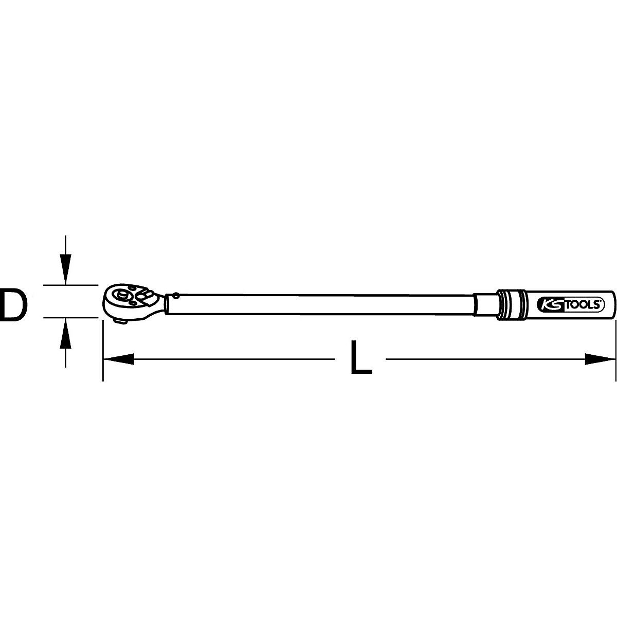Industrial torque wrench, reversible – KS Tools (Product illustration 6)-5