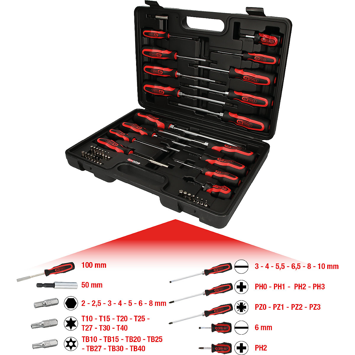 ERGOTORQUEplus screwdriver and bit set – KS Tools