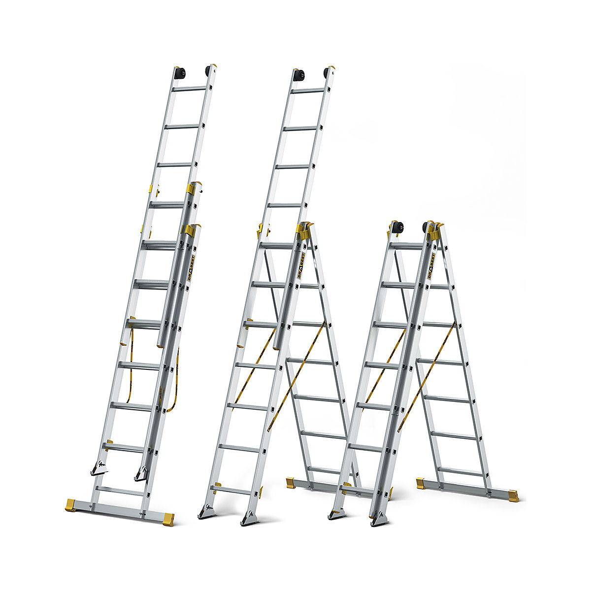 Drabest MAX Series 3-Section Combination Ladders | EN 131