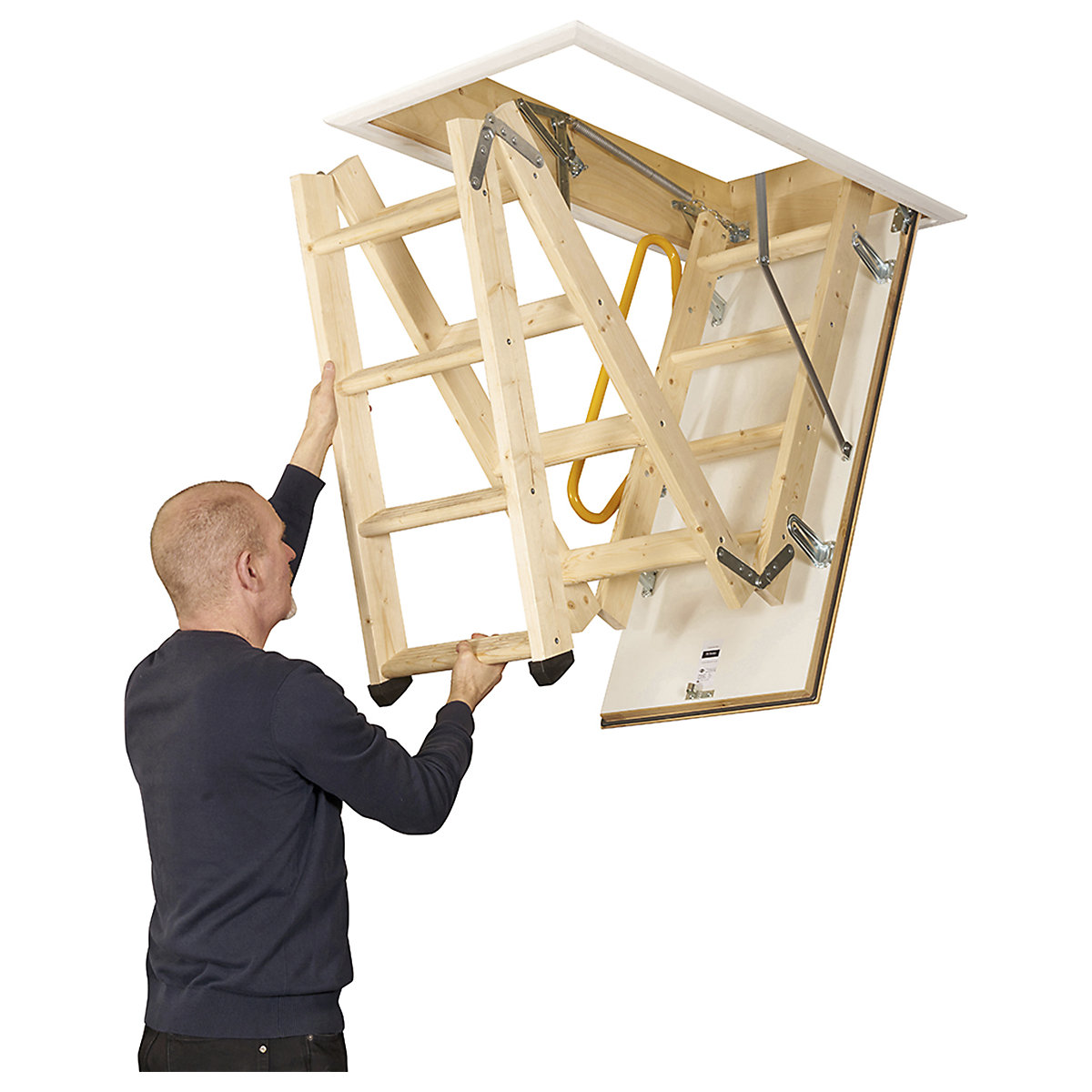 TB Davies EnviroFold Timber Loft Ladder (Product illustration 3)-2