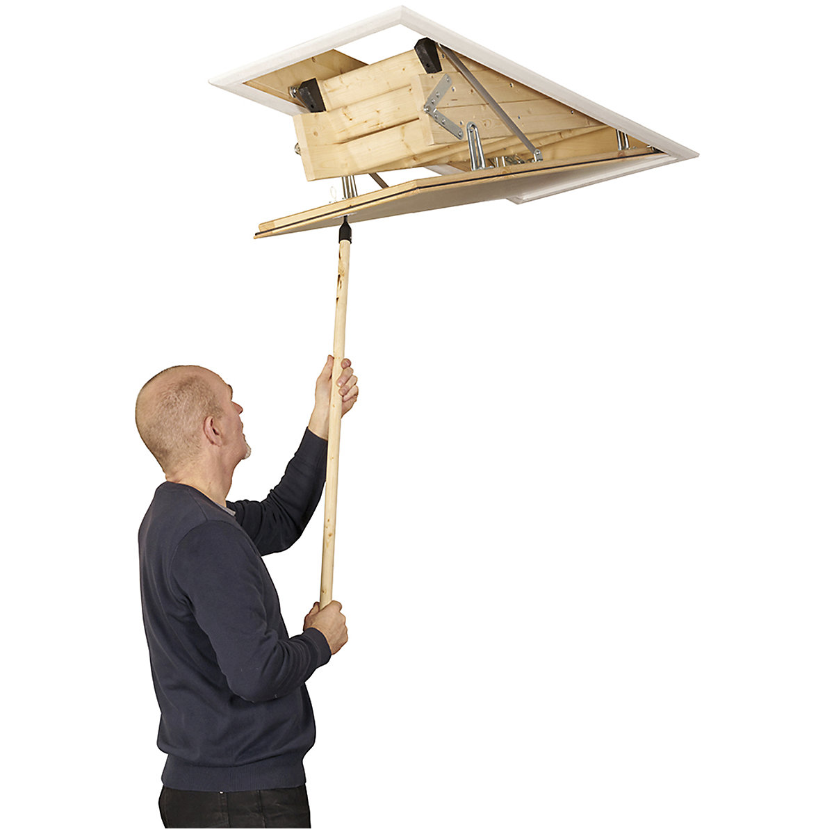 TB Davies EnviroFold Timber Loft Ladder (Product illustration 4)-3