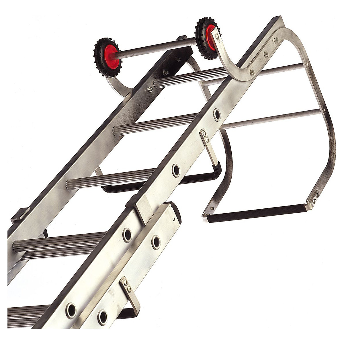 Roof Ladders, Roof Ladders, Roof Ladder Double Section 11 & 9 Rungs Closed 2940mm Overall Length 4640mm-0