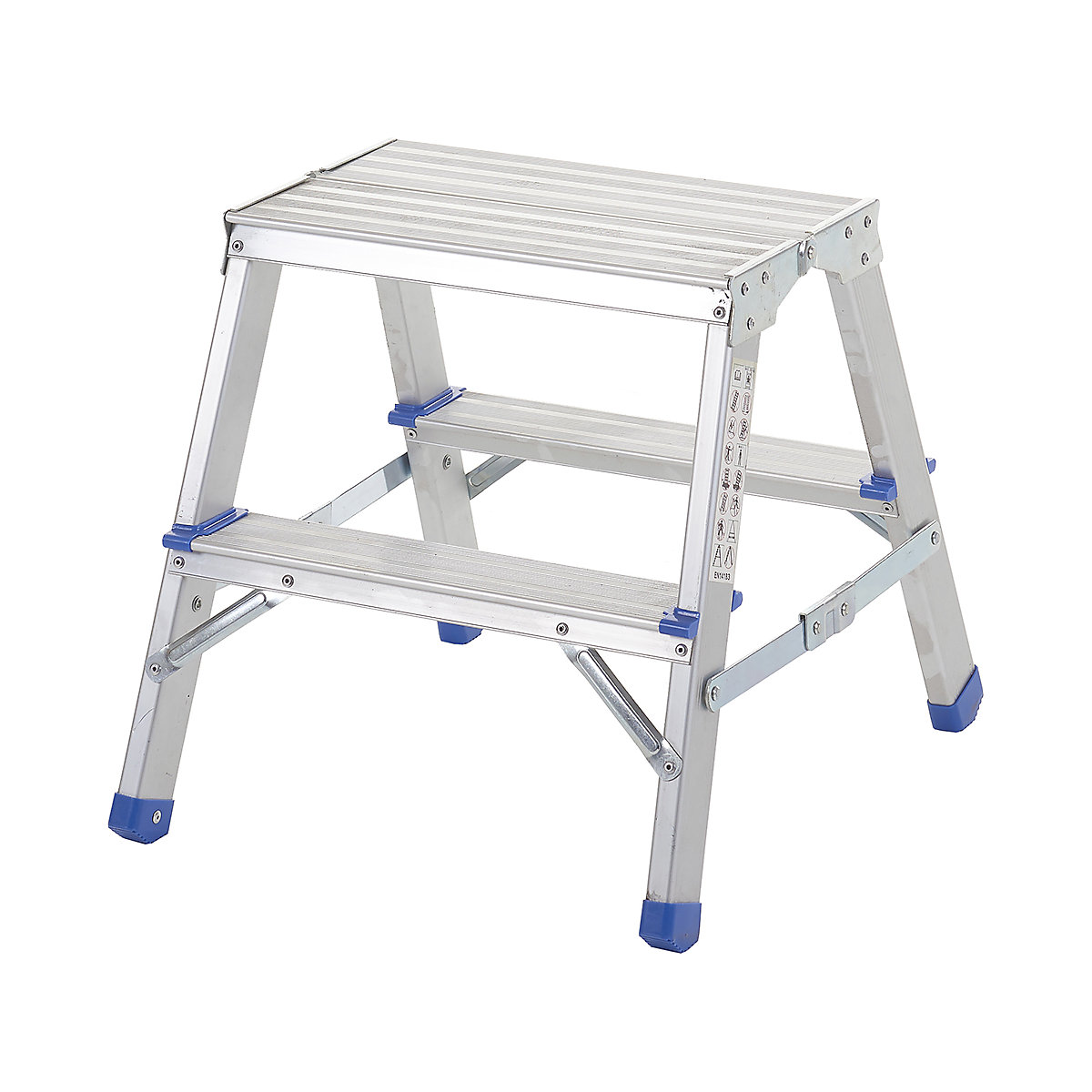 Folding Aluminium Handy Steps, Folding Aluminium Handy Steps, Folding Aluminium Handy Step | 450h x 450w x 530d mm | 2 Tread-0