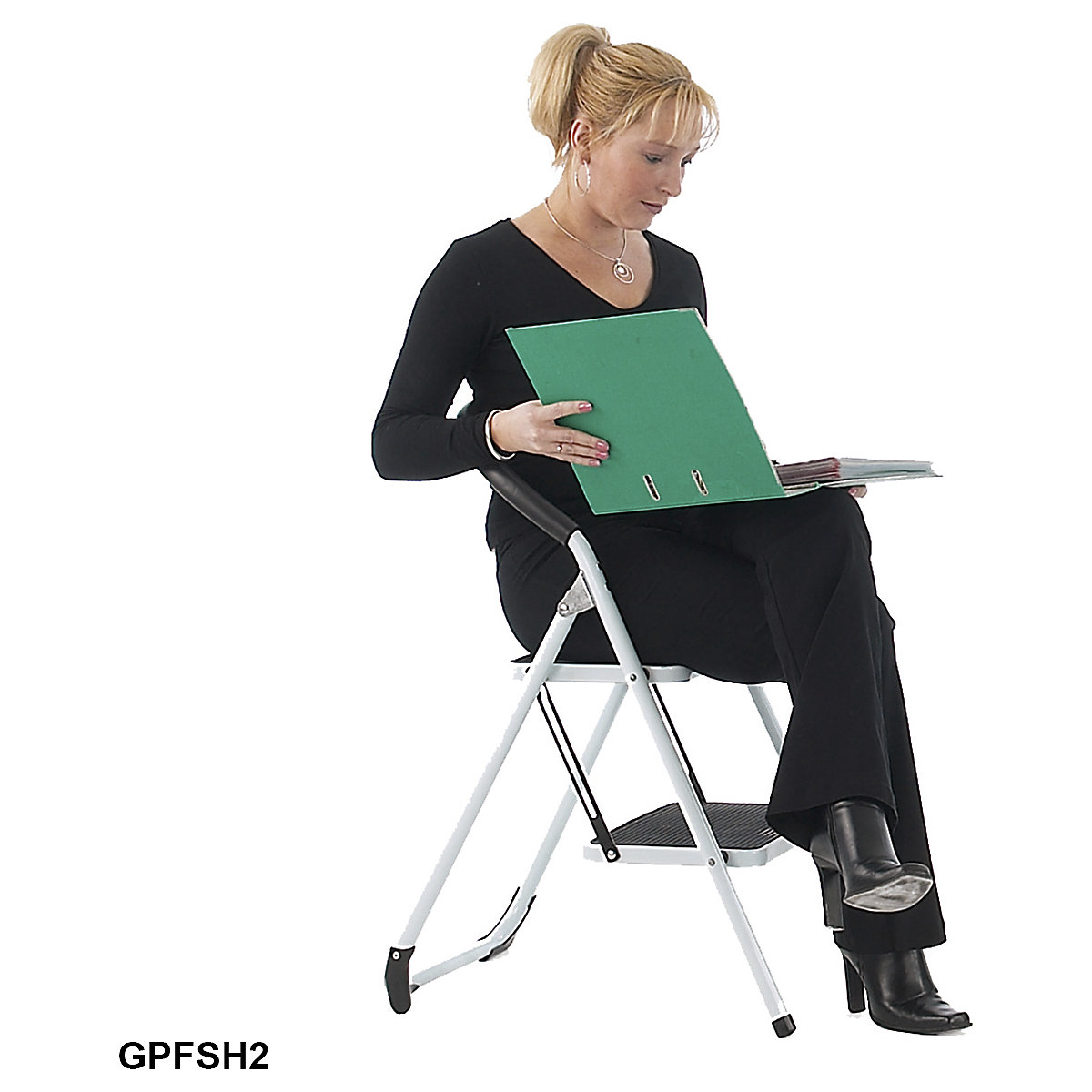 Folding Steps with Soft Grip Handle (Product illustration 2)-1