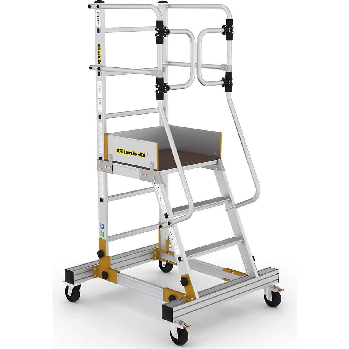 CLIMB-IT Mobile Steps with Safety Gate | EN131 Certified