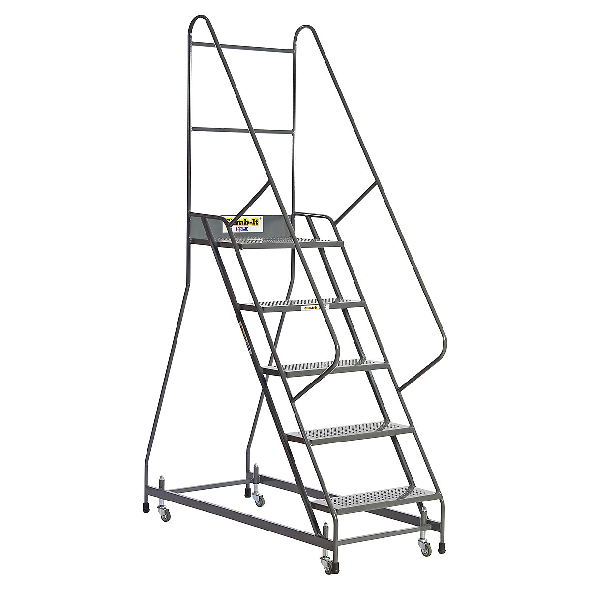 CLIMB-IT Spring Load Steps, CLIMB-IT Spring Load Steps, CLIMB-IT Spring Load Steps | 1440h x 600w x 640d mm | 2 Tread | Grey-0