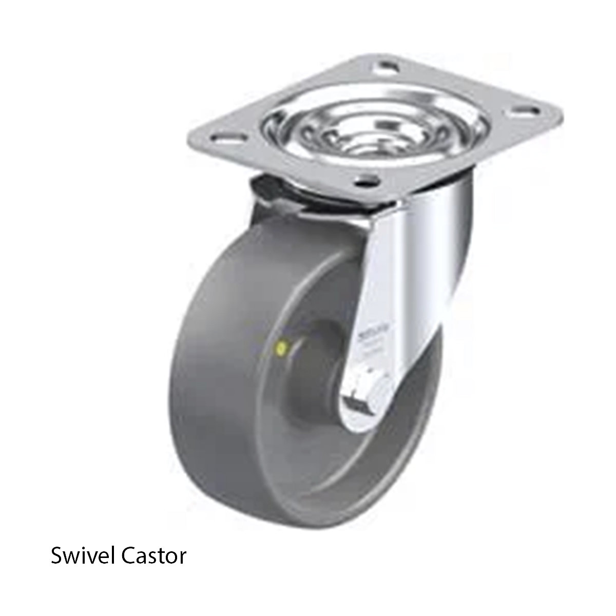 Blickle Anti-Static Castors with Elastic Solid Rubber Tyres (Product illustration 3)-2