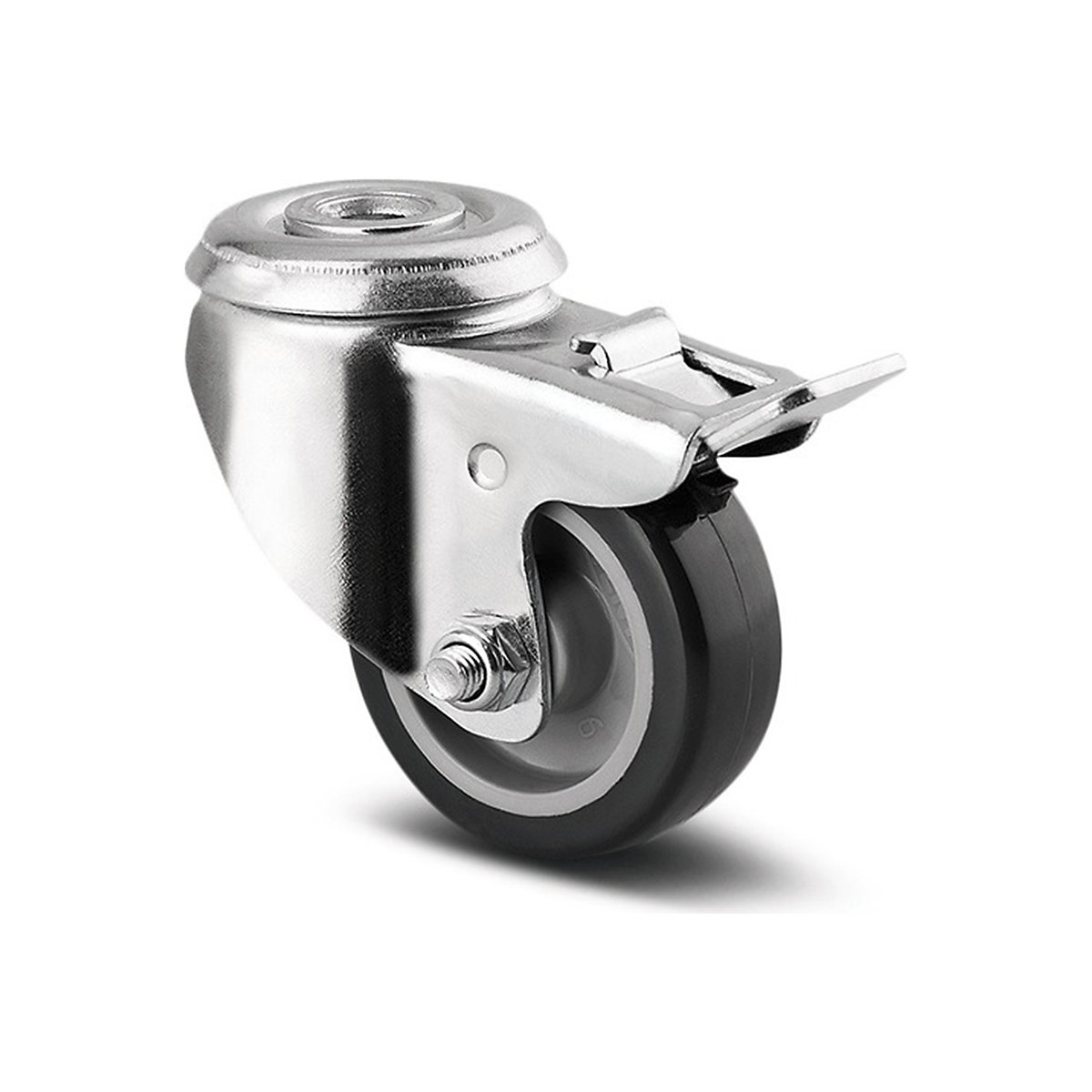 TENTE Agila Bolt Hole Castor | Polyurethane | 50mm Dia. | 40kg (Product illustration 2)-1