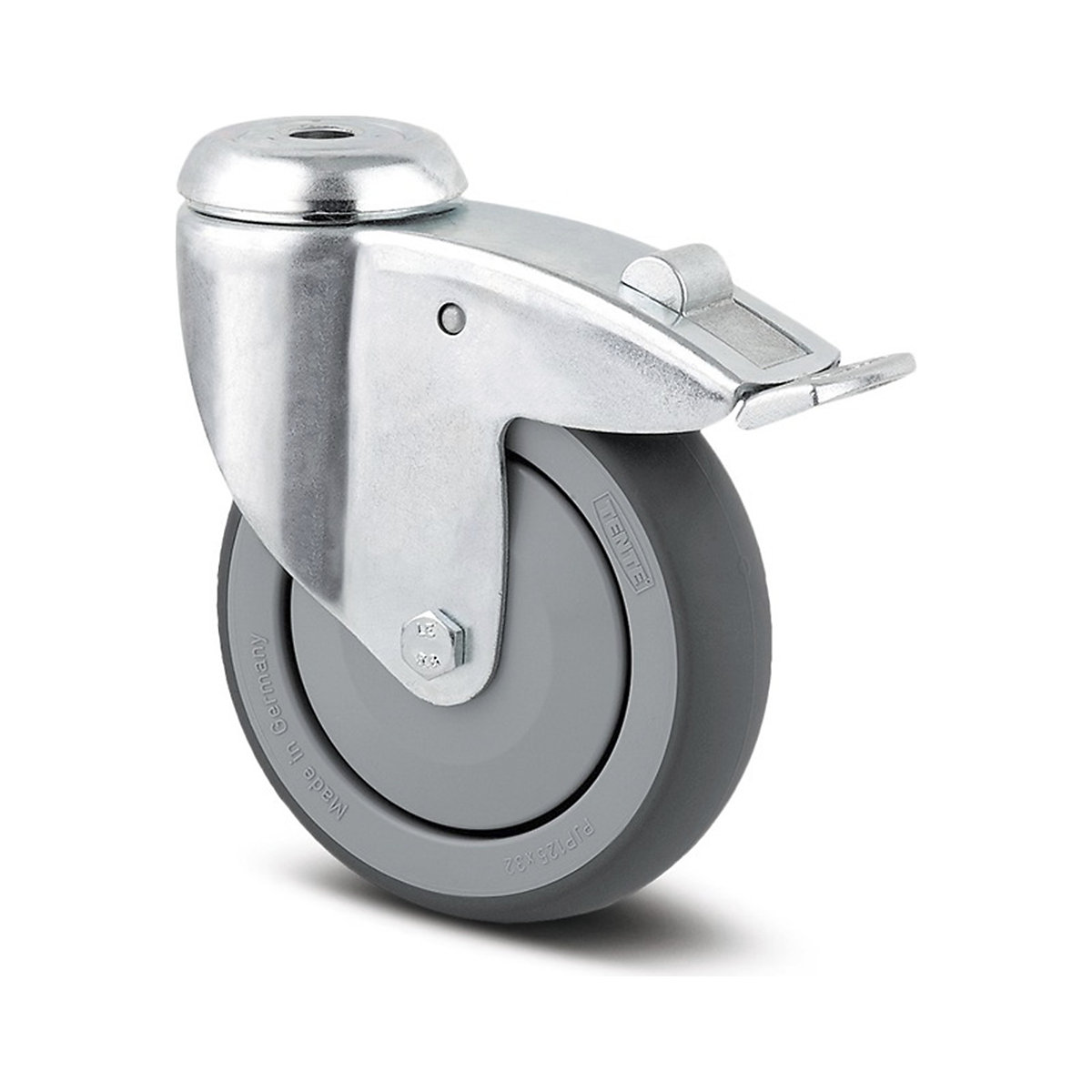 TENTE Agila Bolt Hole Castor | Thermoplastic Rubber | 125mm Dia. | 80kg, TENTE Agila Bolt Hole Castor | Thermoplastic Rubber | 125mm Dia. | 80kg, TENTE Agila Swivel/Braked Bolt Hole Castor | Thermoplastic Rubber | 125mm Dia. | 80kg-1