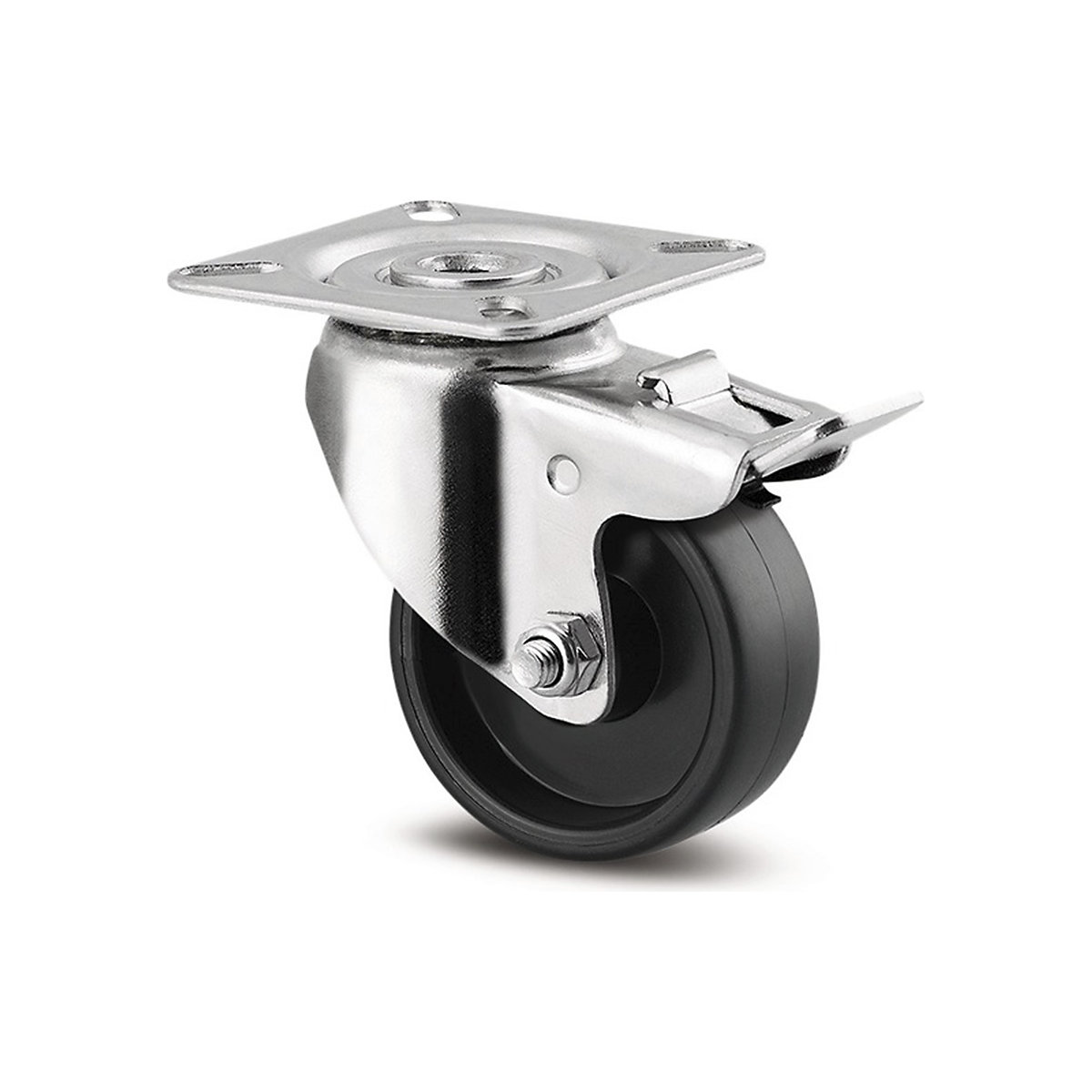 TENTE Agila Plate Castor | Polypropylene | 50mm Dia. | 40kg, TENTE Agila Plate Castor | Polypropylene | 50mm Dia. | 40kg, TENTE Agila Swivel/Braked Plate Castor | Polypropylene | 50mm Dia. | 40kg-1