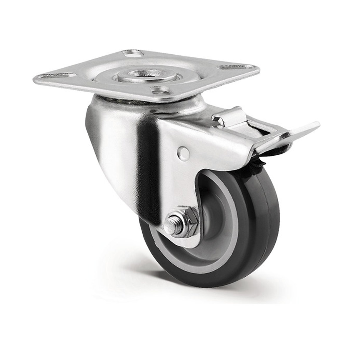 TENTE Agila Plate Castor | Polyurethane | 50mm Dia. | 40kg, TENTE Agila Plate Castor | Polyurethane | 50mm Dia. | 40kg, TENTE Agila Swivel/Braked Plate Castor | Polyurethane | 50mm Dia. | 40kg-1