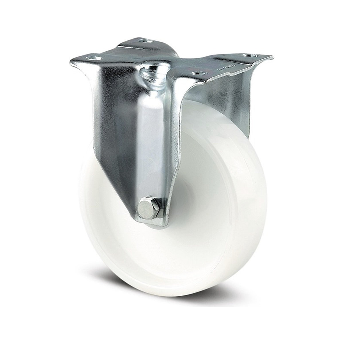 TENTE Alpha Plate Castor | Nylon | 160mm Dia. | 350kg, TENTE Alpha Plate Castor | Nylon | 160mm Dia. | 350kg, TENTE Alpha Fixed Plate Castor | Nylon | 160mm Dia. | 350kg-0