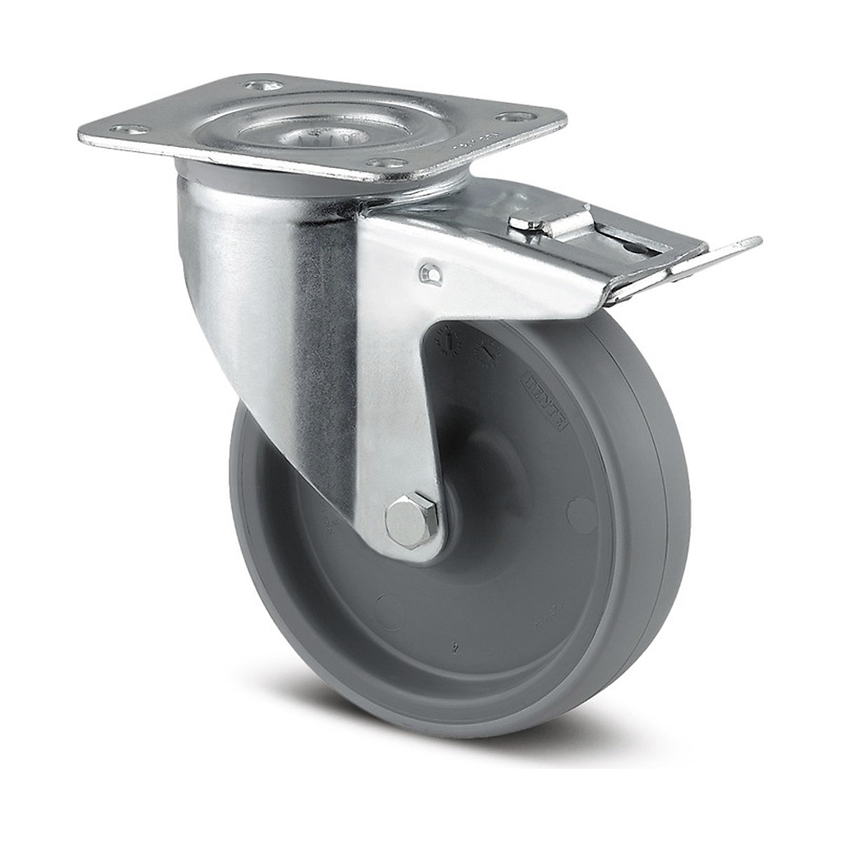TENTE Alpha Plate Castor | Polyurethane | 80mm Dia. | 150kg, TENTE Alpha Plate Castor | Polyurethane | 80mm Dia. | 150kg, TENTE Alpha Swivel/Braked Castor | Polyurethane | 80mm Dia. | 150kg-2