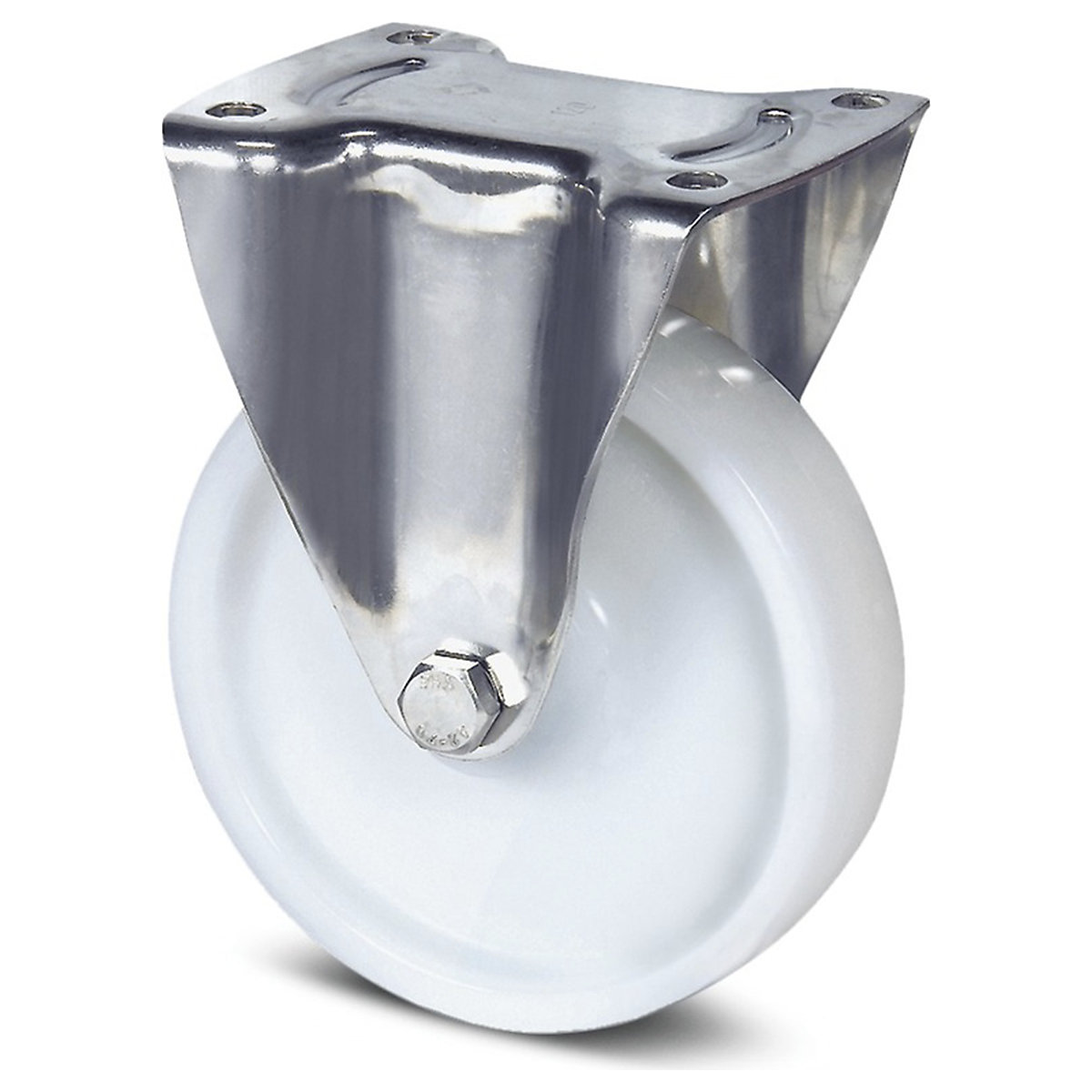 TENTE Alpha Stainless Steel Plate Castor | Nylon| 80mm Dia. | 200kg, TENTE Alpha Stainless Steel Plate Castor | Nylon| 80mm Dia. | 200kg, TENTE Alpha Stainless Steel Fixed Plate Castor | Nylon | 80mm Dia. | 200kg-0
