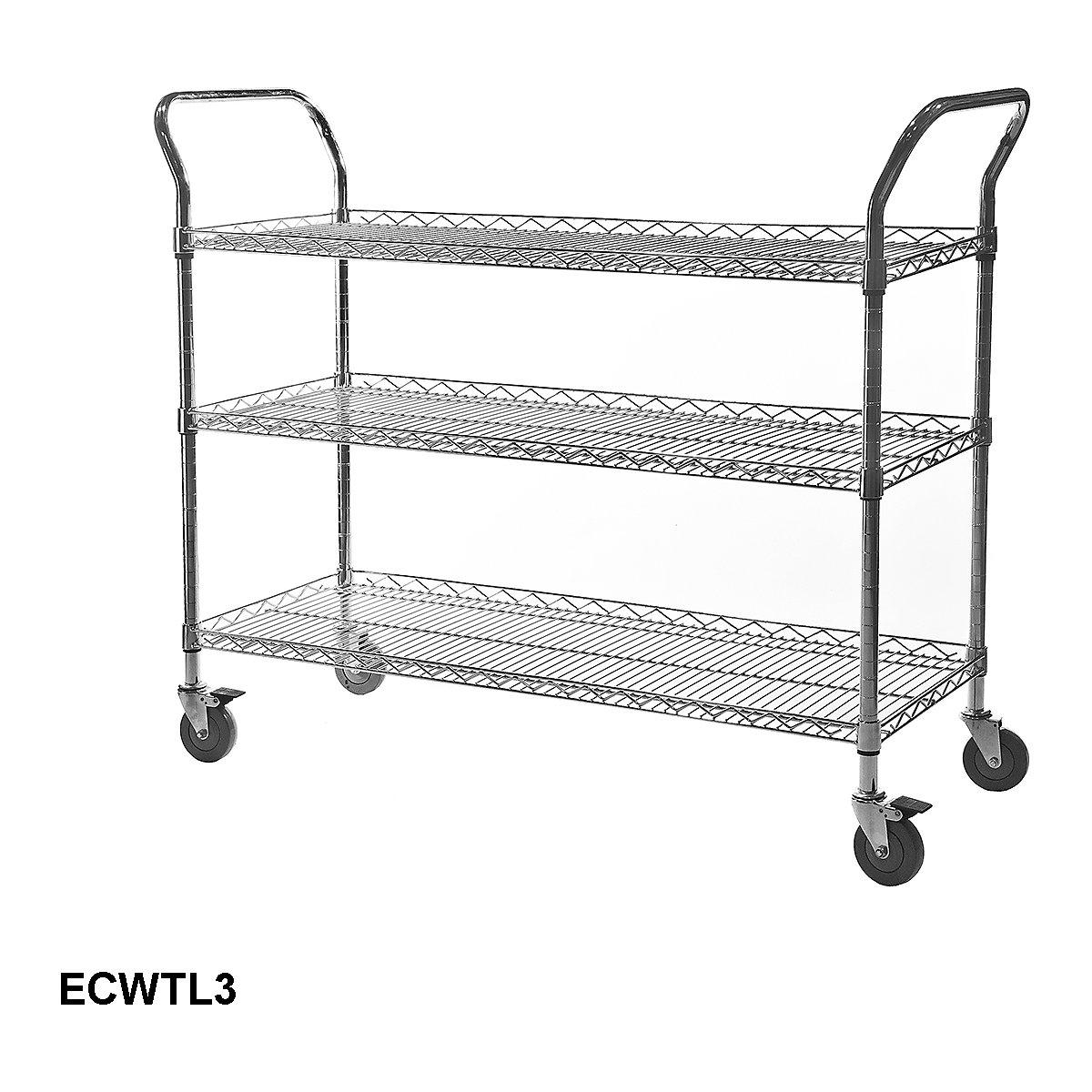 Eclipse Chrome Wire Trolleys (Product illustration 4)-3