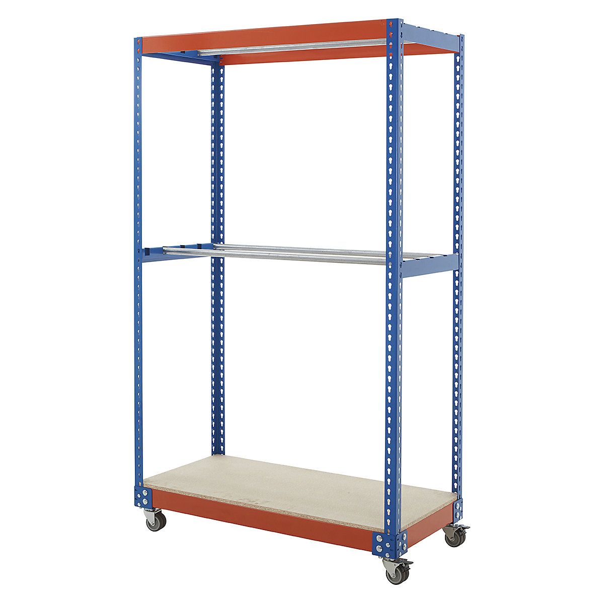 BiG400 Garment Rail Trolley, BiG400 Garment Rail Trolley, BiG400 Garment Rail Trolley | 2023h x 915w x 610d mm | 1 Shelf & 4 Hanging Rails | 300kg Capacity-0