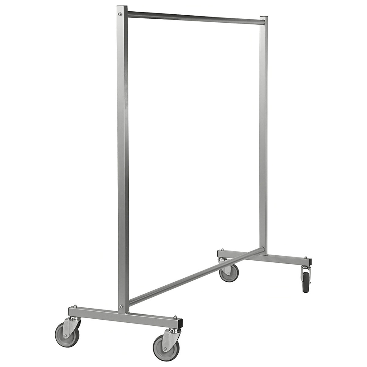 Kongamek Clothes Rails, Kongamek Clothes Rails, Kongamek Clothes Rail | 1690h x 1700w x 600d mm | Grey | 150kg UDL | 2 Swivel & 2 Swivel/Braked Castors-1