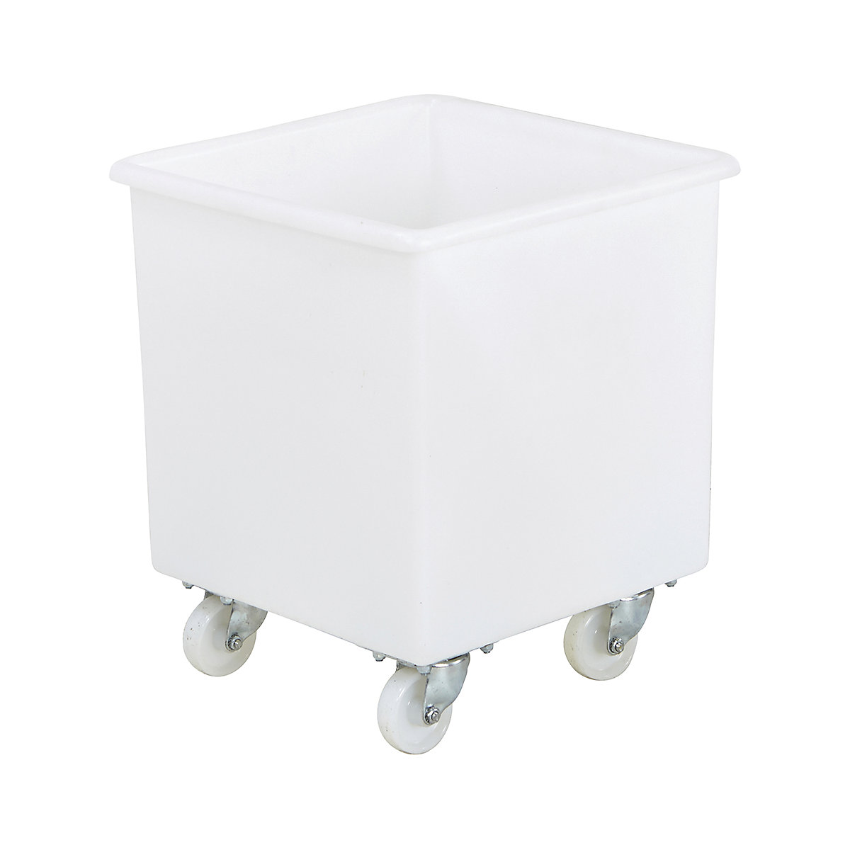 Premium Tapered Container Trucks 72 Litre Capacity, Premium Tapered Container Trucks 72 Litre Capacity, Premium Tapered Mobile Truck 72 Litre | 510h x 460w x 460d mm | Natural | Rubber Wheels | With Handle-0