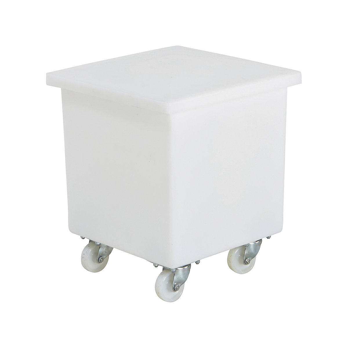 Premium Tapered Container Trucks 72 Litre Capacity, Premium Tapered Container Trucks 72 Litre Capacity, Premium Tapered Mobile Truck 72 Litre | 510h x 460w x 460d mm | Natural | Standard Castors | With Lid-0