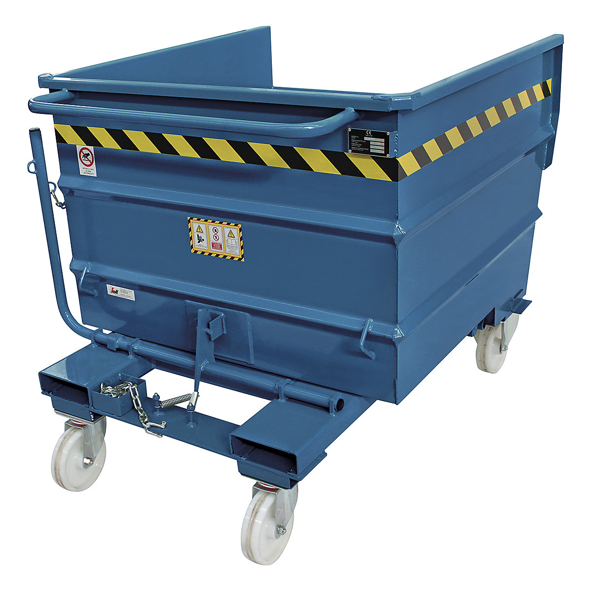 SALL Material Handling Tipping Skip, SALL Material Handling Tipping Skip, SALL Material Handling Tipping Skip | Blue | 755L | Capacity 1040kg-3