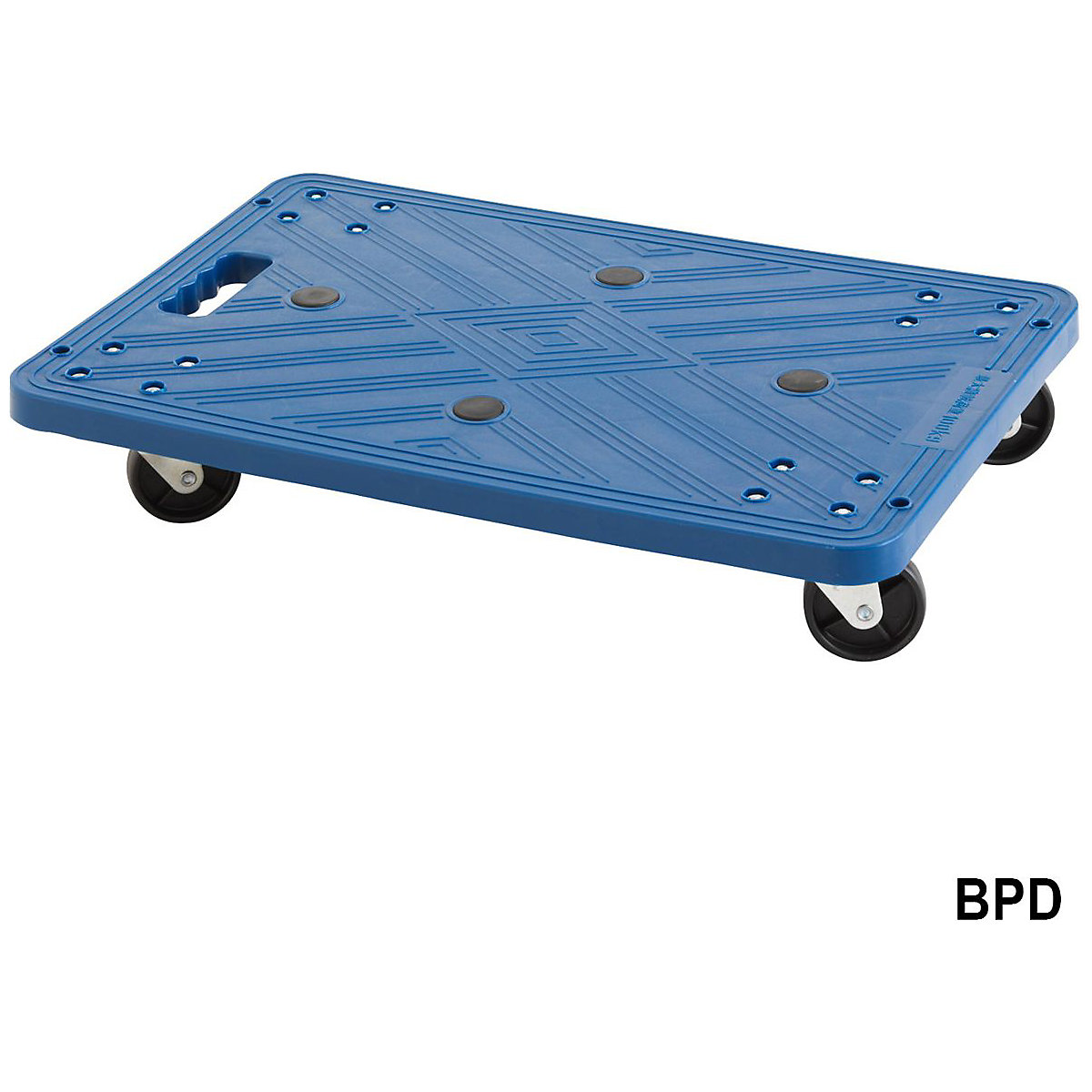 BiGDUG Essentials Blue Plastic Dolly (Product illustration 2)-1