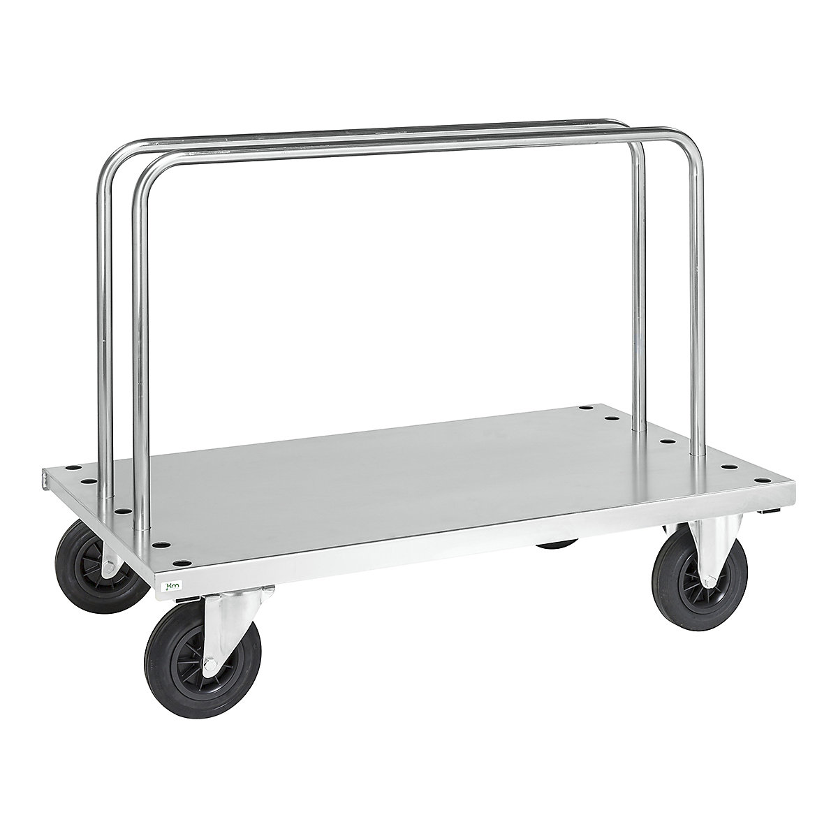 Kongamek Board Trolleys, Kongamek Board Trolleys, Kongamek Board Truck | 945h x 1250w x 700d mm | 2 Upright Bars | Electro Galvanised | 4 Swivel Castors, 2 With Brake-0
