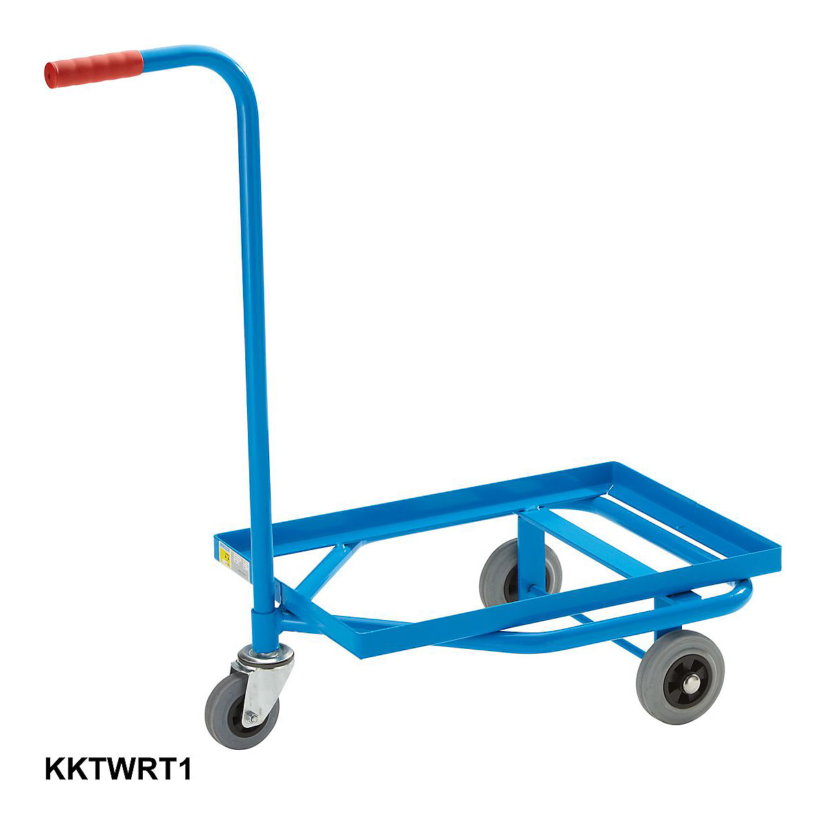 PremKraft Three Wheel Rack Trolleys with Angled-Steel Platform (Product illustration 3)-2