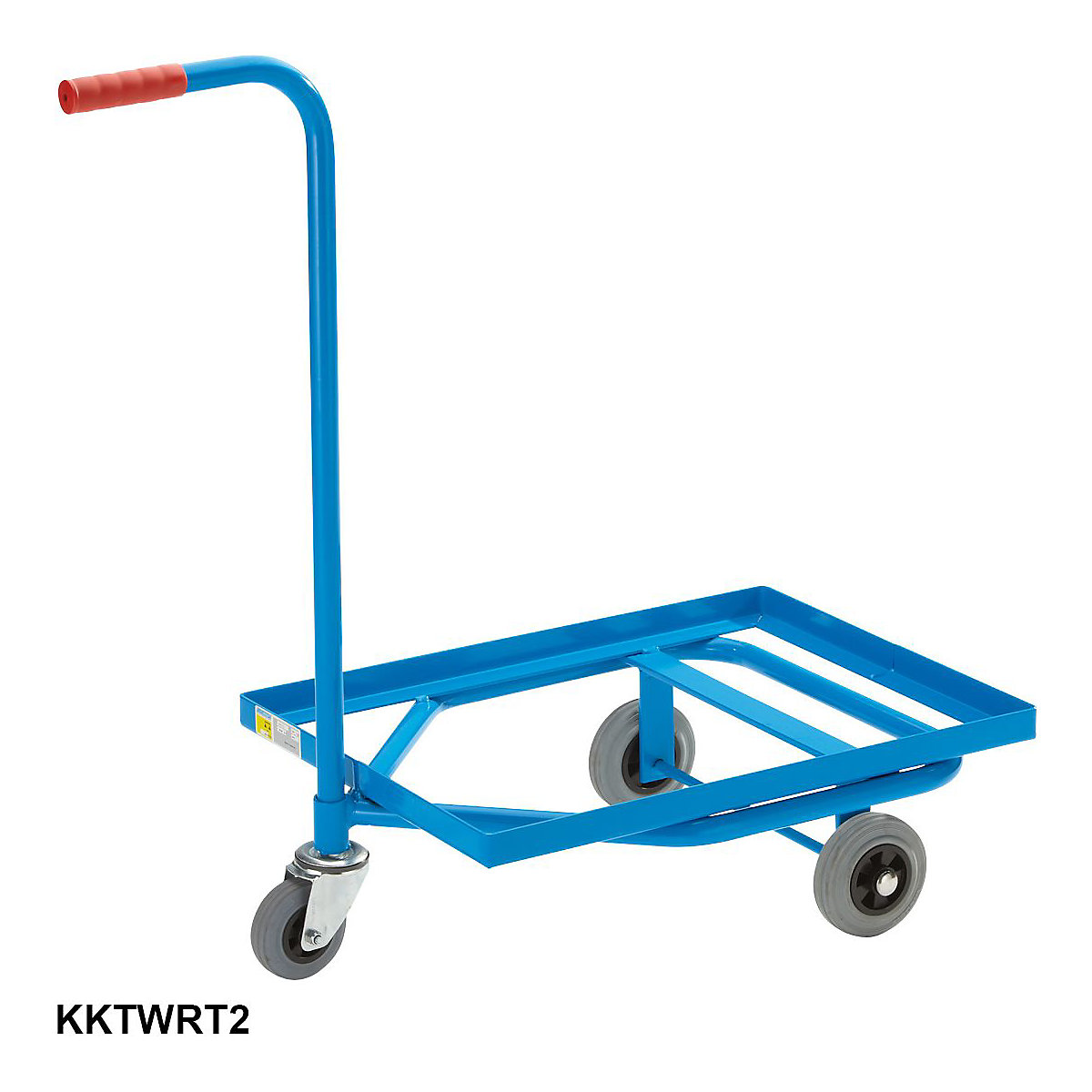 PremKraft Three Wheel Rack Trolleys with Angled-Steel Platform (Product illustration 4)-3