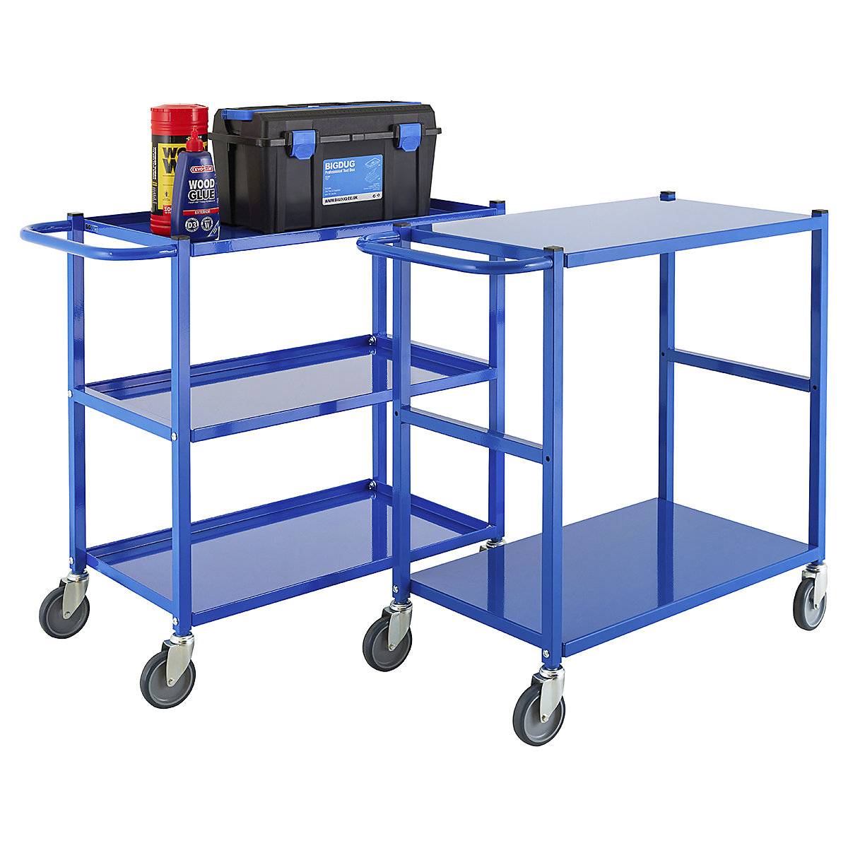 BiGDUG Essentials Steel Tray Trolley (Product illustration 3)-2