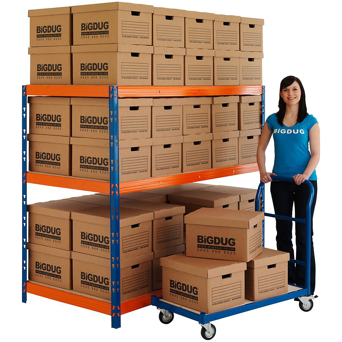 BiGDUG Essentials 250kg Platform Truck (Product illustration 3)-2