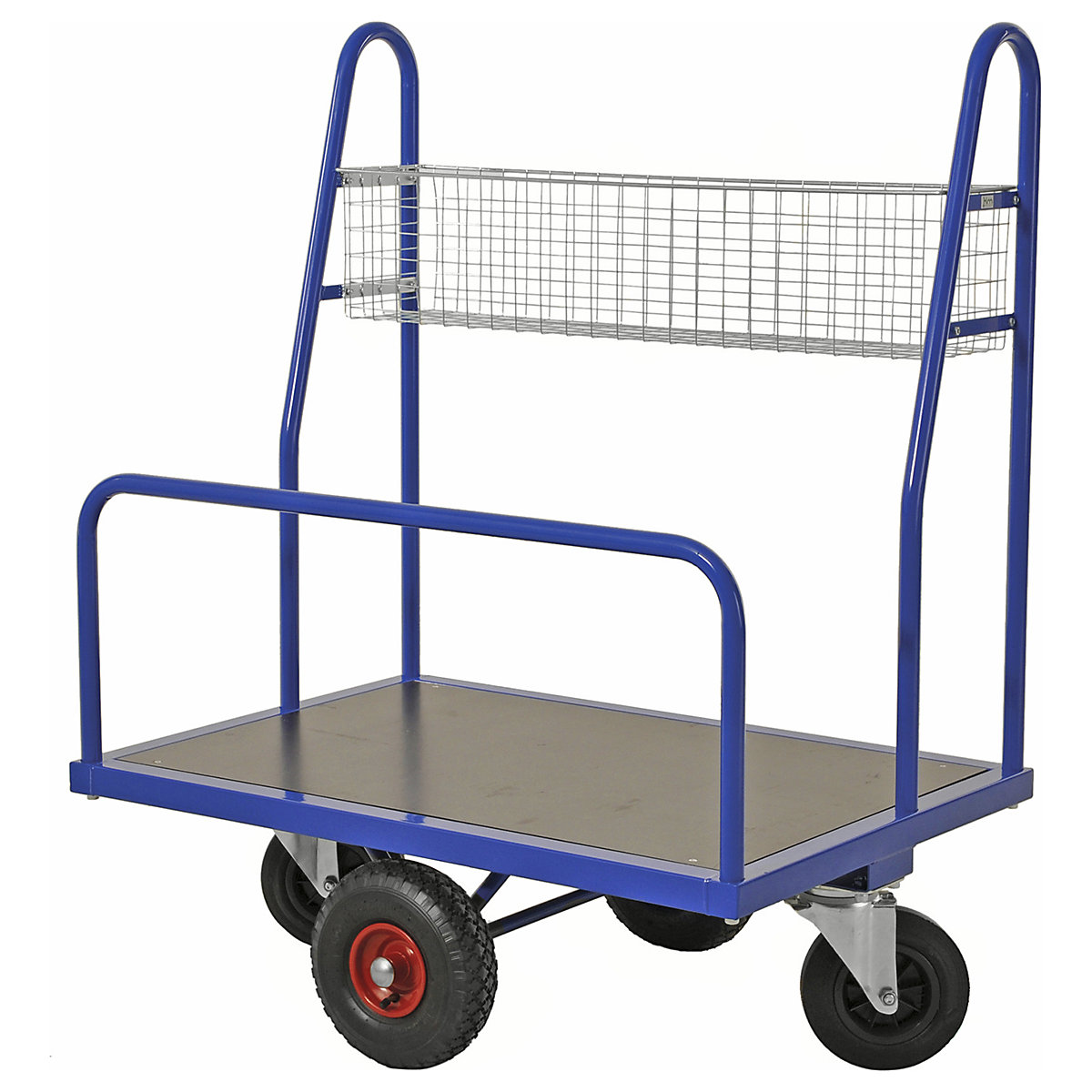 Kongamek Construction Trolley, Kongamek Construction Trolley, Kongamek Construction Trolley | 1250h x 1000w x 700d mm | Blue | 500kg UDL | 2 Fixed & 2 Swivel Castors-0