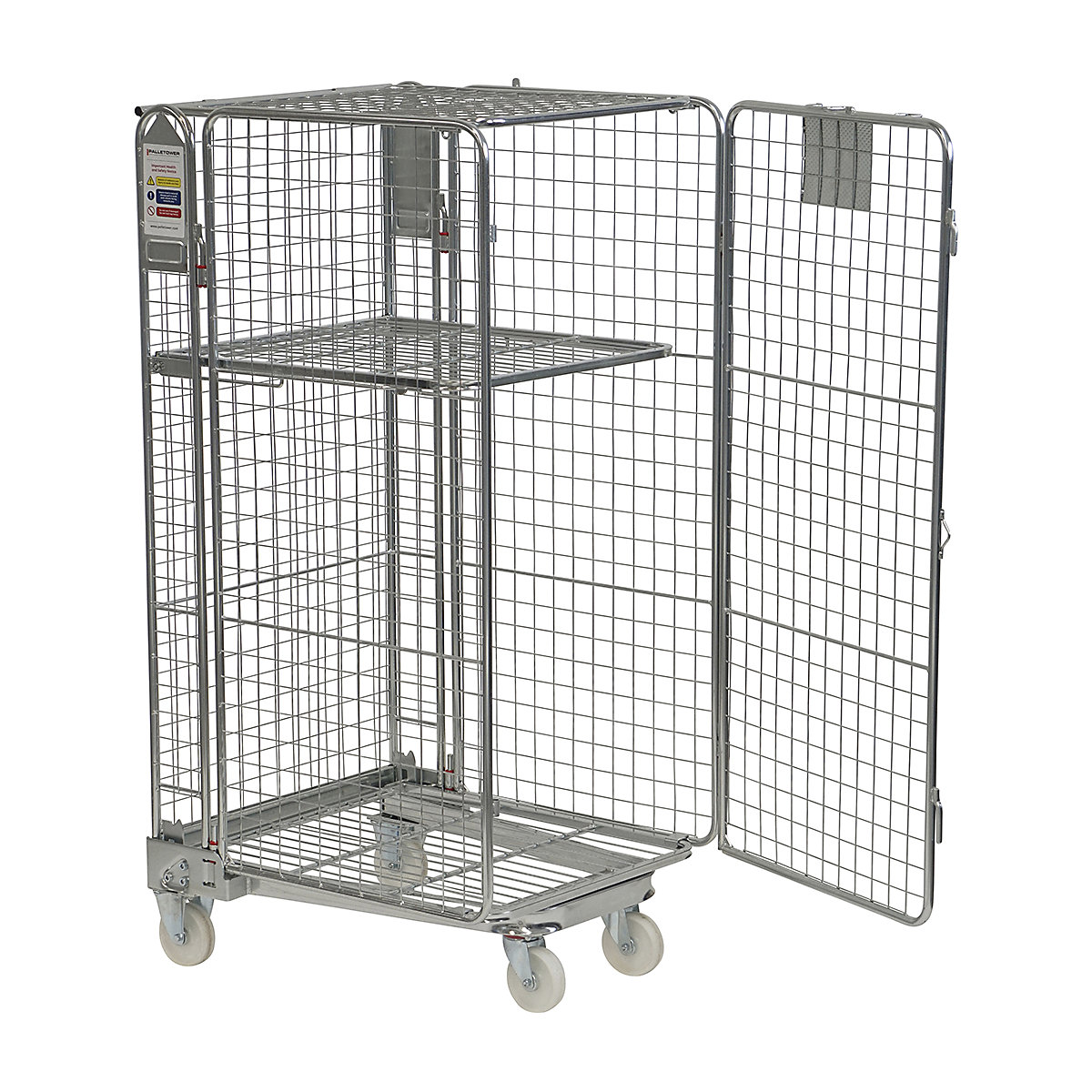 BiGDUG | Full Security A Frame Nestable Roll Container | Mesh Infill (Product illustration 3)-2