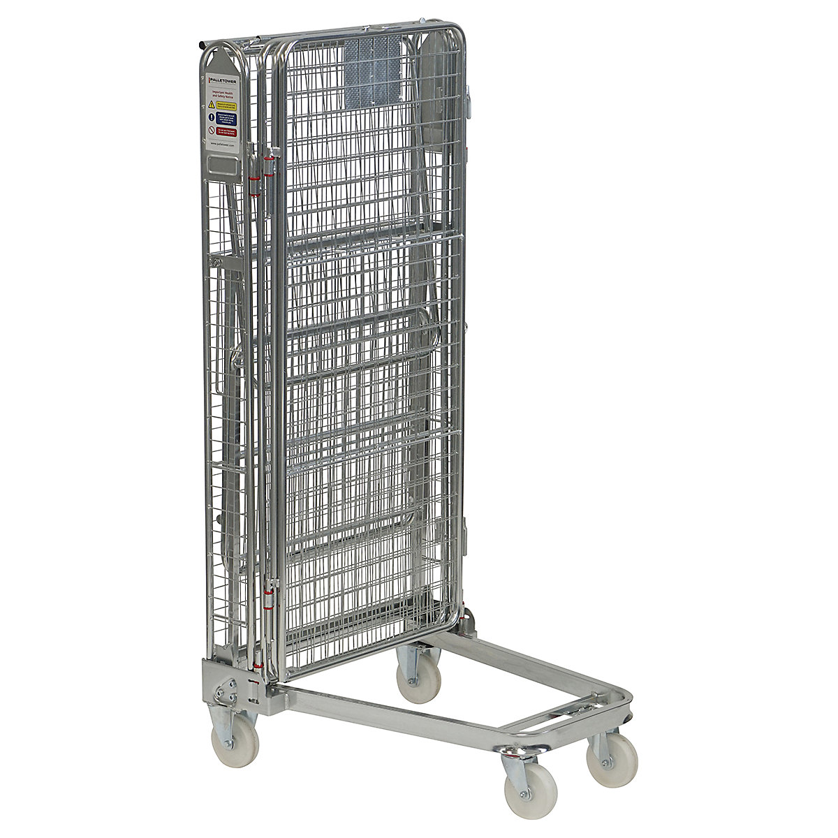 BiGDUG | Full Security A Frame Nestable Roll Container | Mesh Infill (Product illustration 4)-3