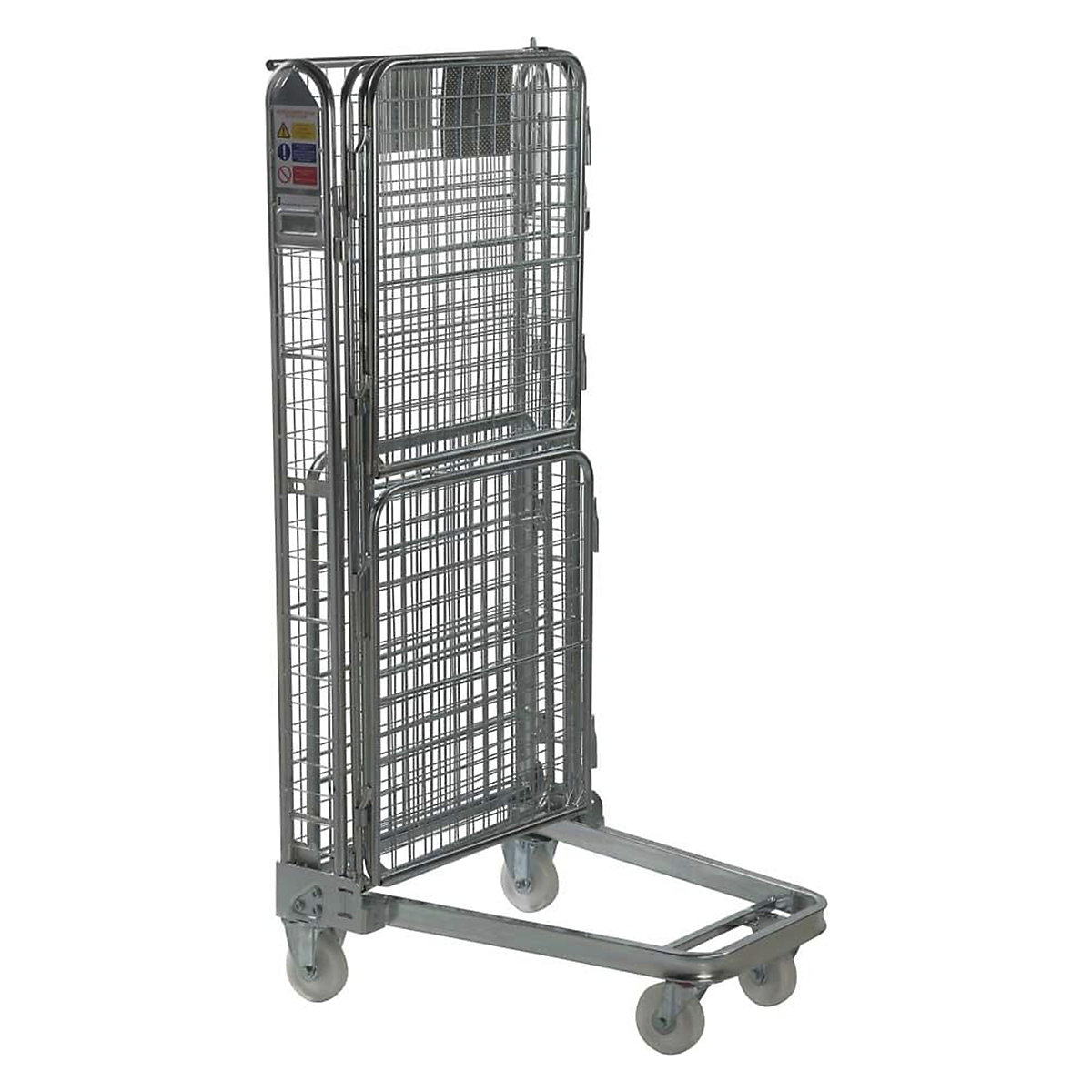 BiGDUG 4 Sided A Frame Nestable Roll Container with Split Gate | Mesh Infill (Product illustration 5)-4