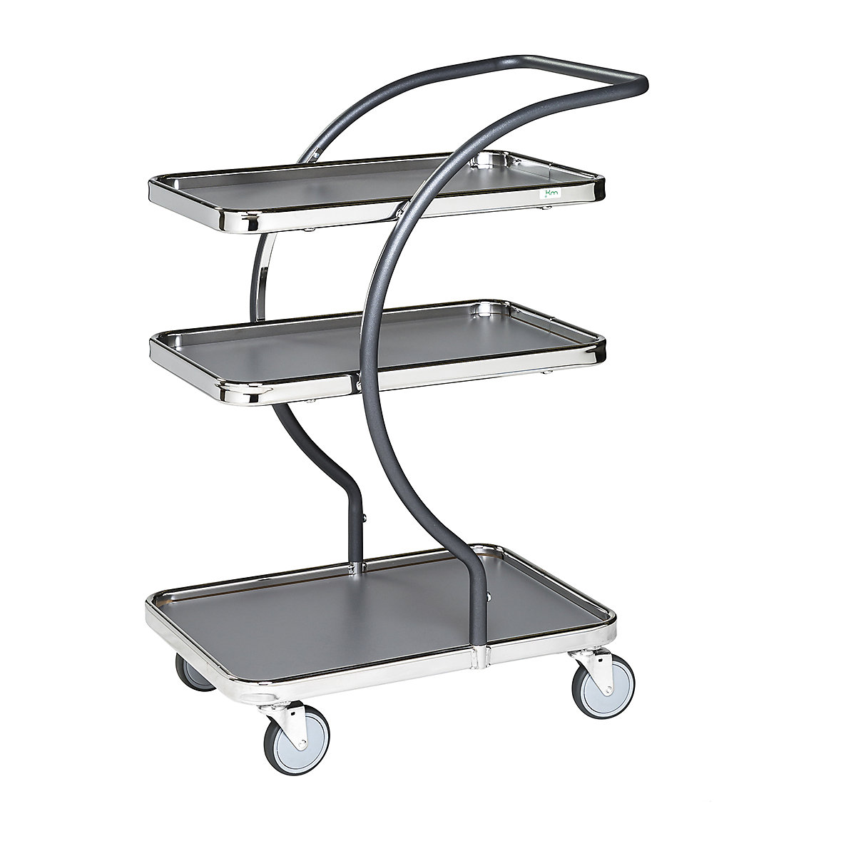 Kongamek C-Line Service Trolleys, Kongamek C-Line Service Trolleys, Kongamek C-Line Service Trolley | 1000h x 685w x 450d mm | Grey | 4 Swivel Castors | 3 Shelves-0