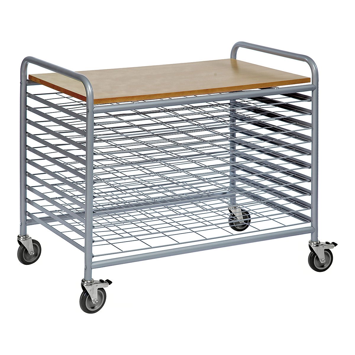Kongamek Drying Trolleys, Kongamek Drying Trolleys, Kongamek Drying Trolley | 845h x 600w x 955d mm | Grey | 4 Swivel Castors, 2 With Brake-0