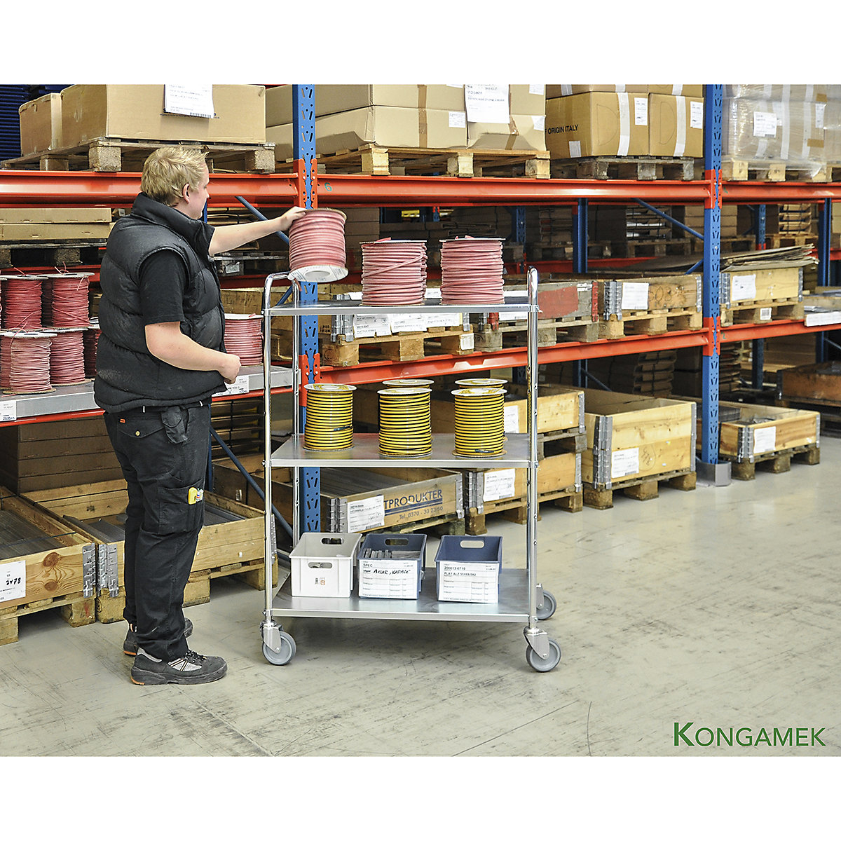 Kongamek Light Duty Shelf Trolley (Product illustration 7)-6