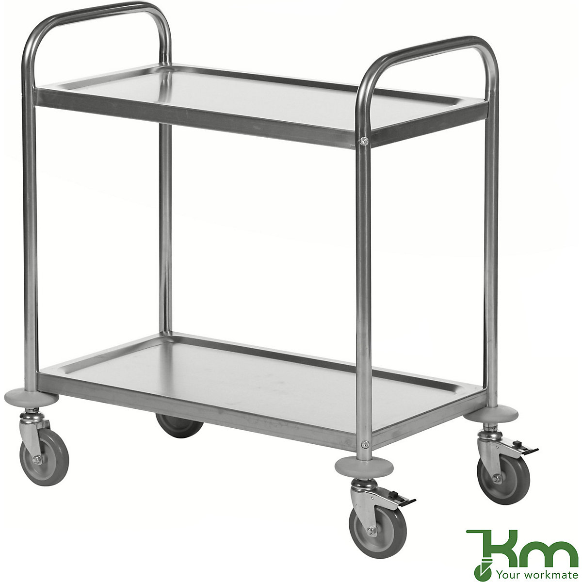 Kongamek Stainless Steel Trolley, Kongamek Stainless Steel Trolley, Kongamek Stainless Steel Trolley | 940h x 910w x 590d mm | 2 Levels-0