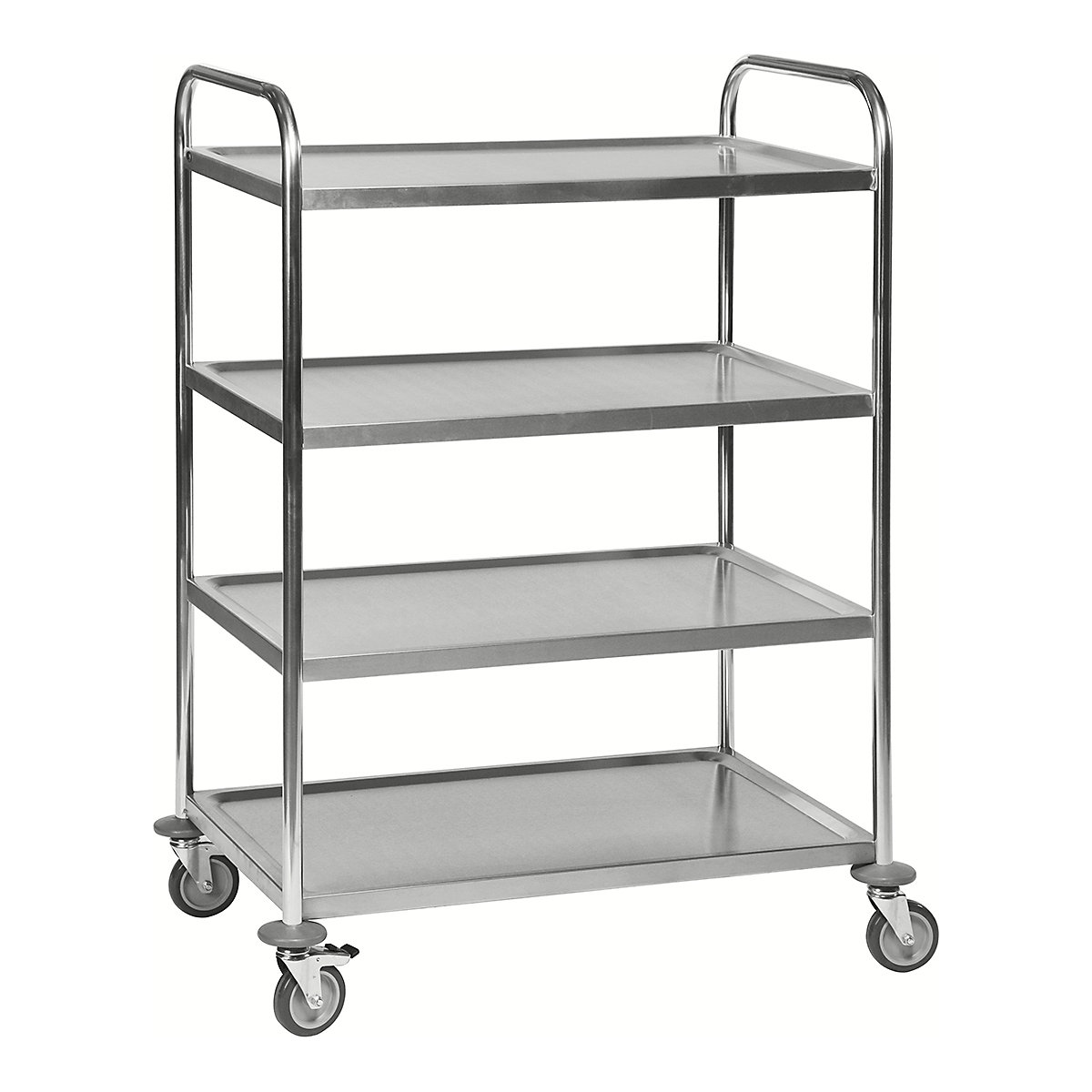 Kongamek Stainless Steel Trolley, Kongamek Stainless Steel Trolley, Kongamek Stainless Steel Trolley | 1260h x 910w x 590d mm | 4 Levels-2