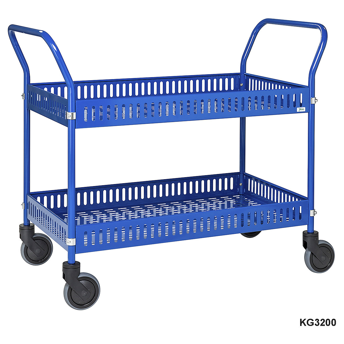 Kongamek Two Handle Table Trolley With Side Rail (Product illustration 4)-3