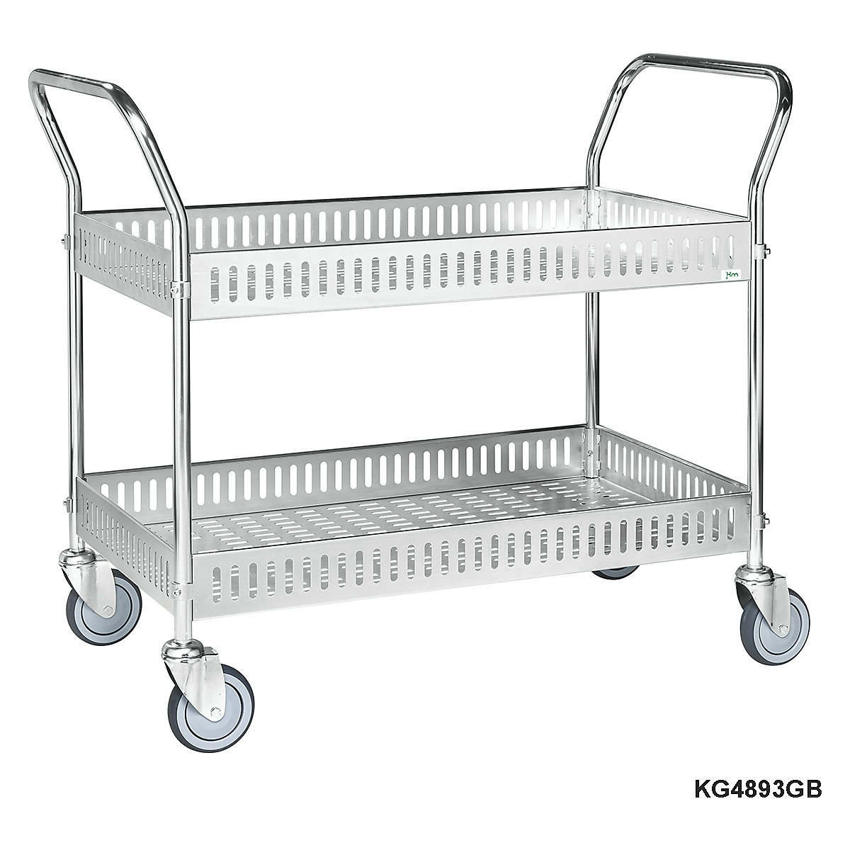 Kongamek Two Handle Table Trolley With Side Rail (Product illustration 5)-4