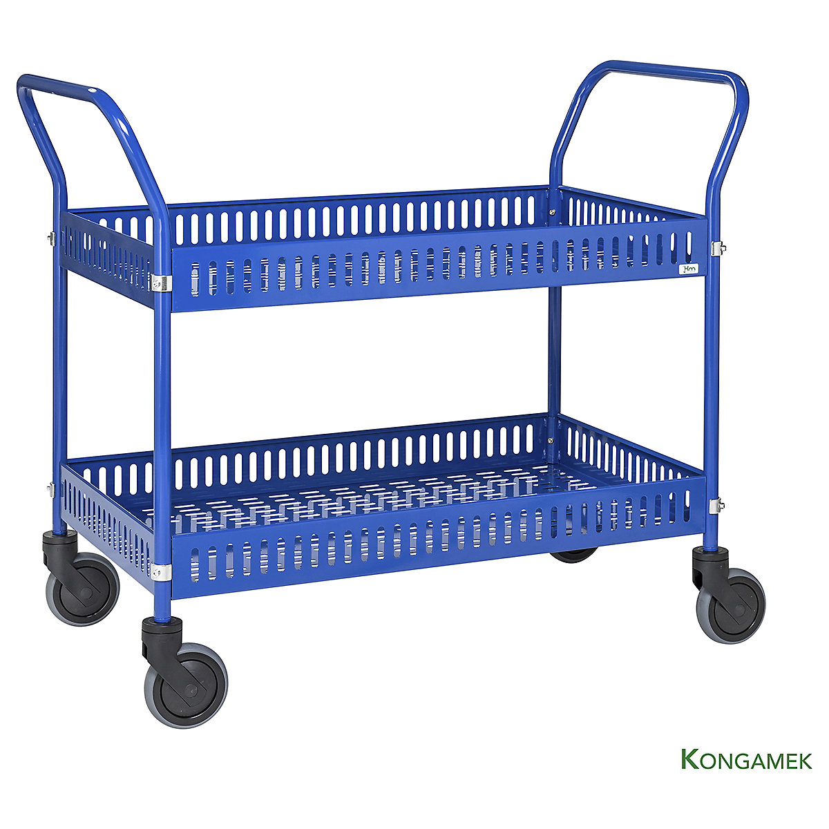Kongamek Two Handle Table Trolley With Side Rail (Product illustration 2)-1