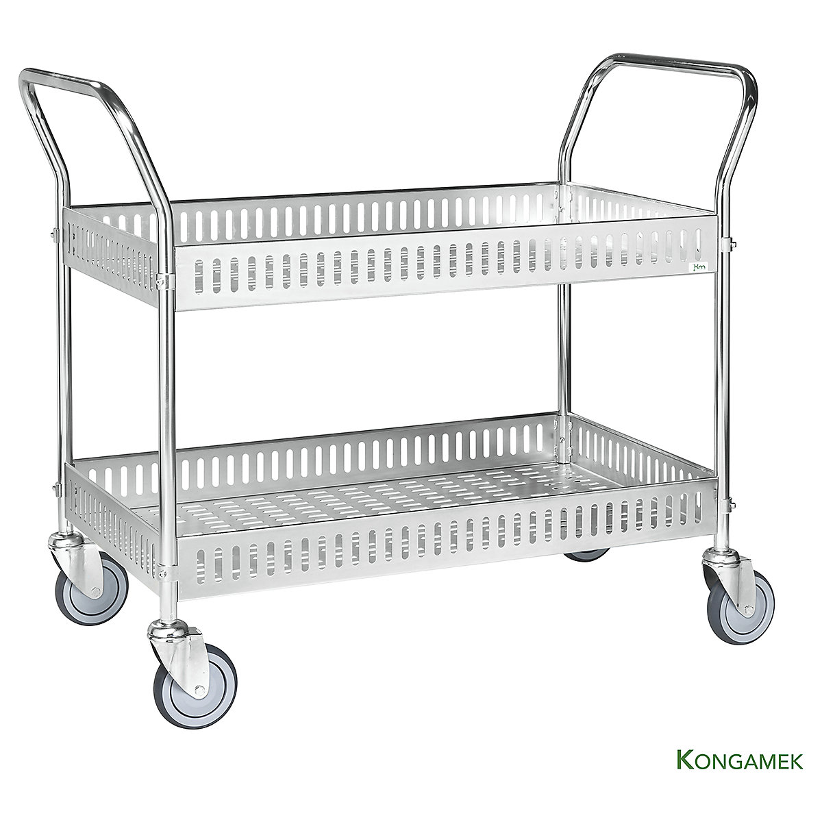Kongamek Two Handle Table Trolley With Side Rail (Product illustration 3)-2