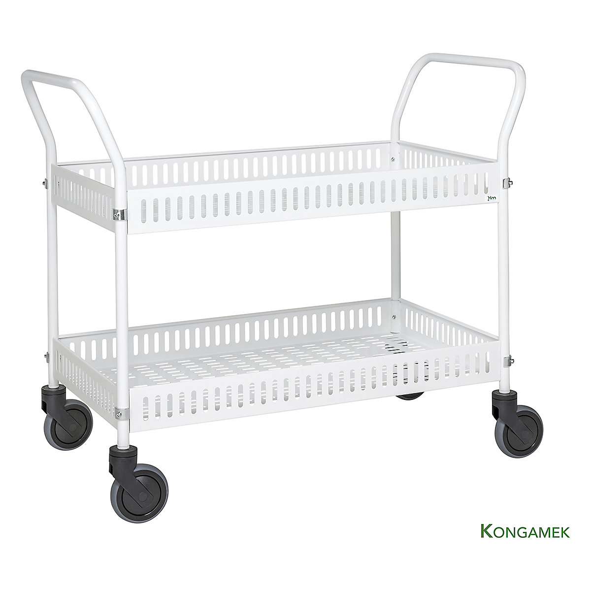 Kongamek Two Handle Table Trolley With Side Rail (Product illustration 4)-3