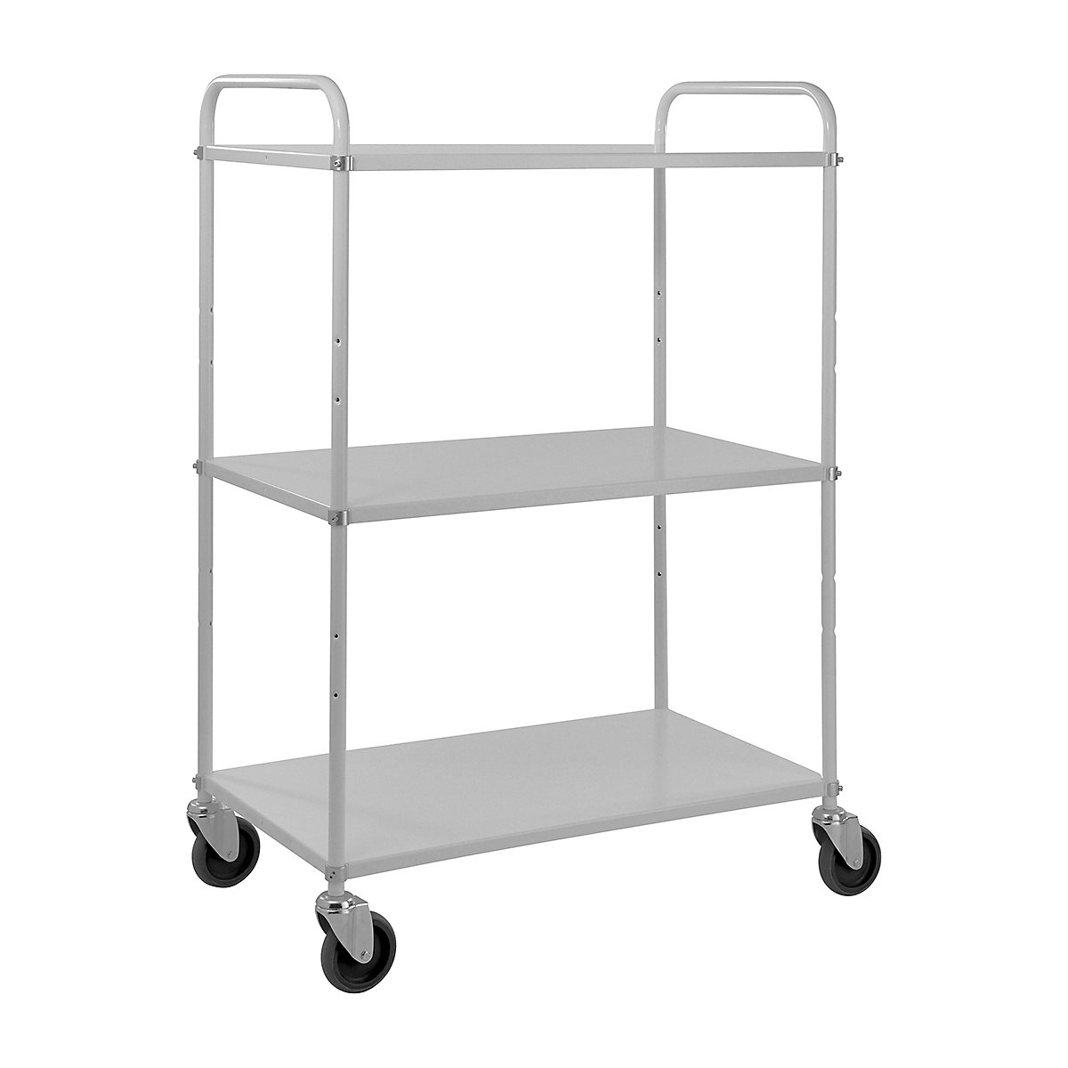 Kongamek Zero Series Sustainability Trolley, Kongamek Zero Series Sustainability Trolley, Kongamek Zero Series Sustainability Trolleys | 1445h x 980w x 585d mm | Grey | 3 Shelves-0