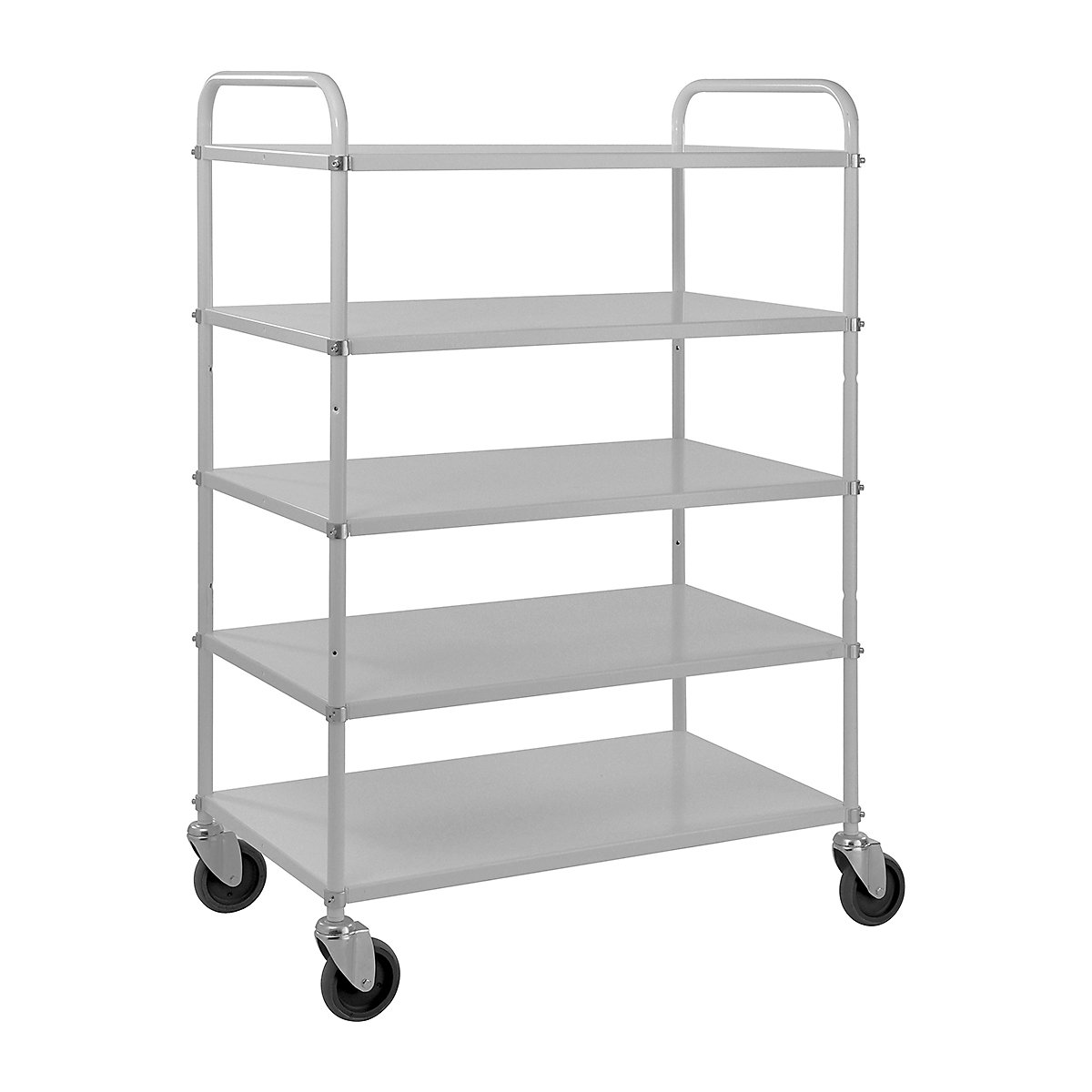 Kongamek Zero Series Sustainability Trolley, Kongamek Zero Series Sustainability Trolley, Kongamek Zero Series Sustainability Trolleys | 1445h x 980w x 585d mm | Grey | 5 Shelves-3